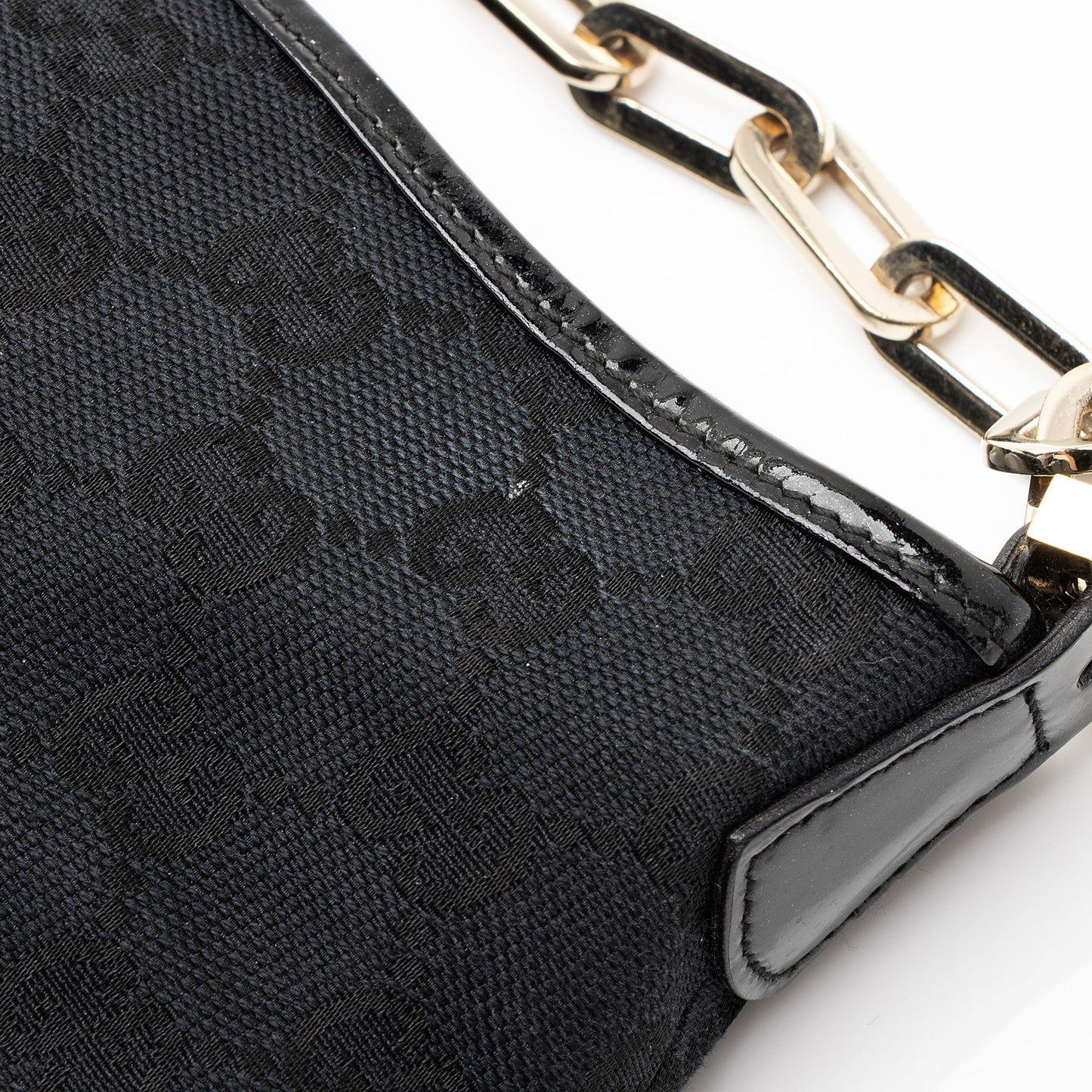 Gucci GG Canvas Jackie Chain Small Shoulder Bag (SHF-MrNplz)