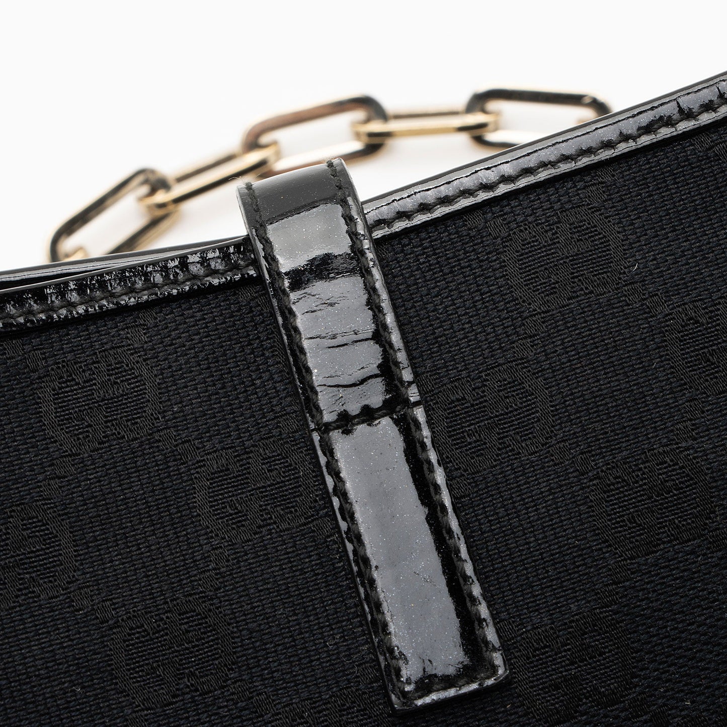 Gucci GG Canvas Jackie Chain Small Shoulder Bag (SHF-MrNplz)