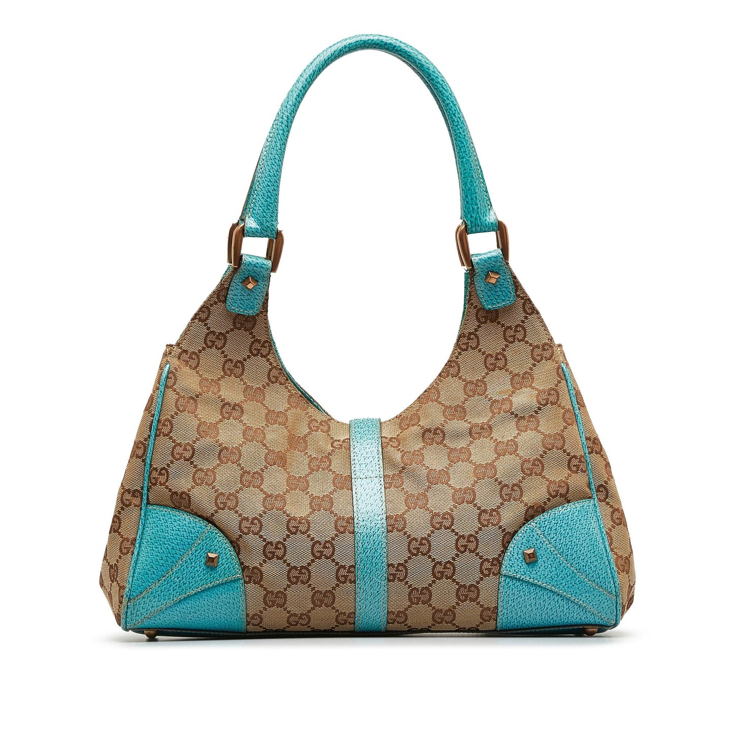 Gucci GG Canvas Nailhead Jackie Bardot (SHG-KfMLGA)