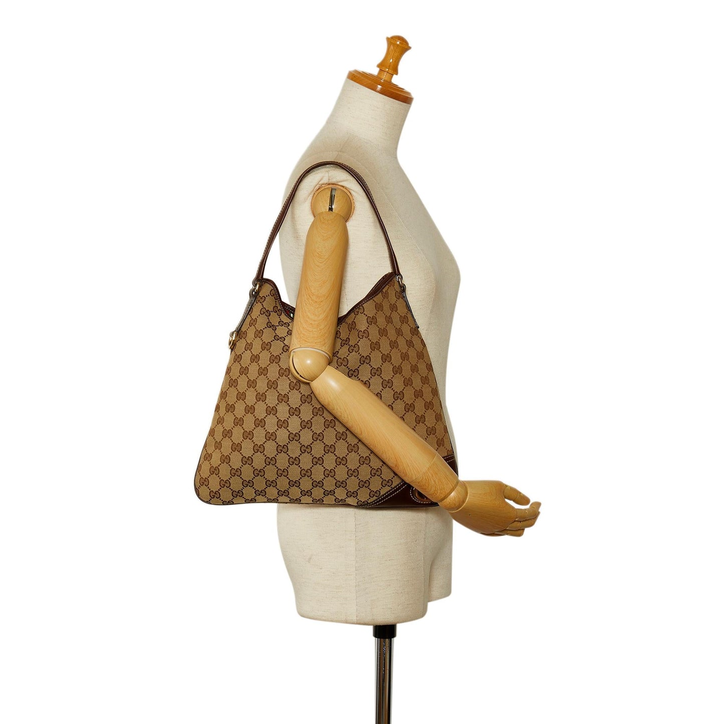 Gucci GG Canvas New Britt Hobo (SHG-M9DMWm)