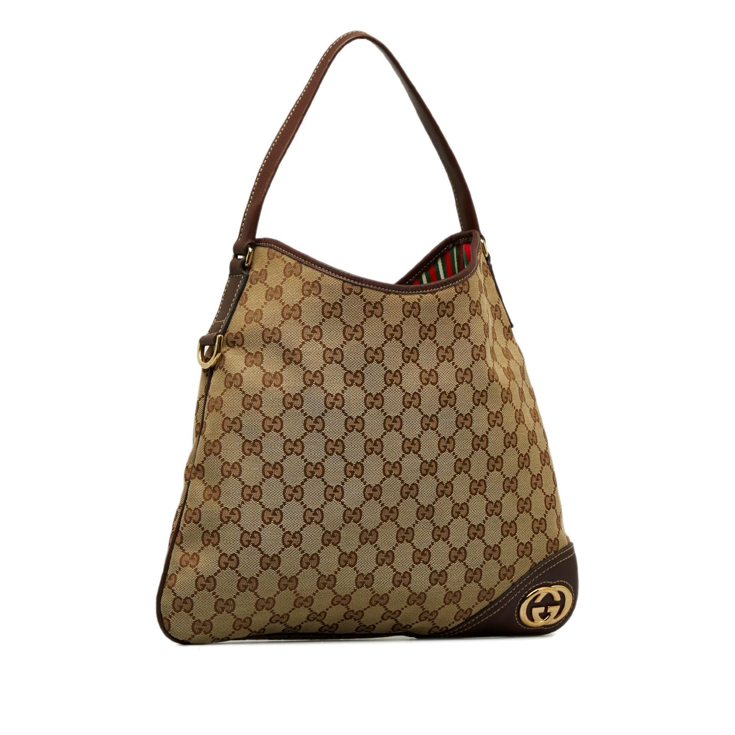 Gucci GG Canvas New Britt Hobo (SHG-M9DMWm)
