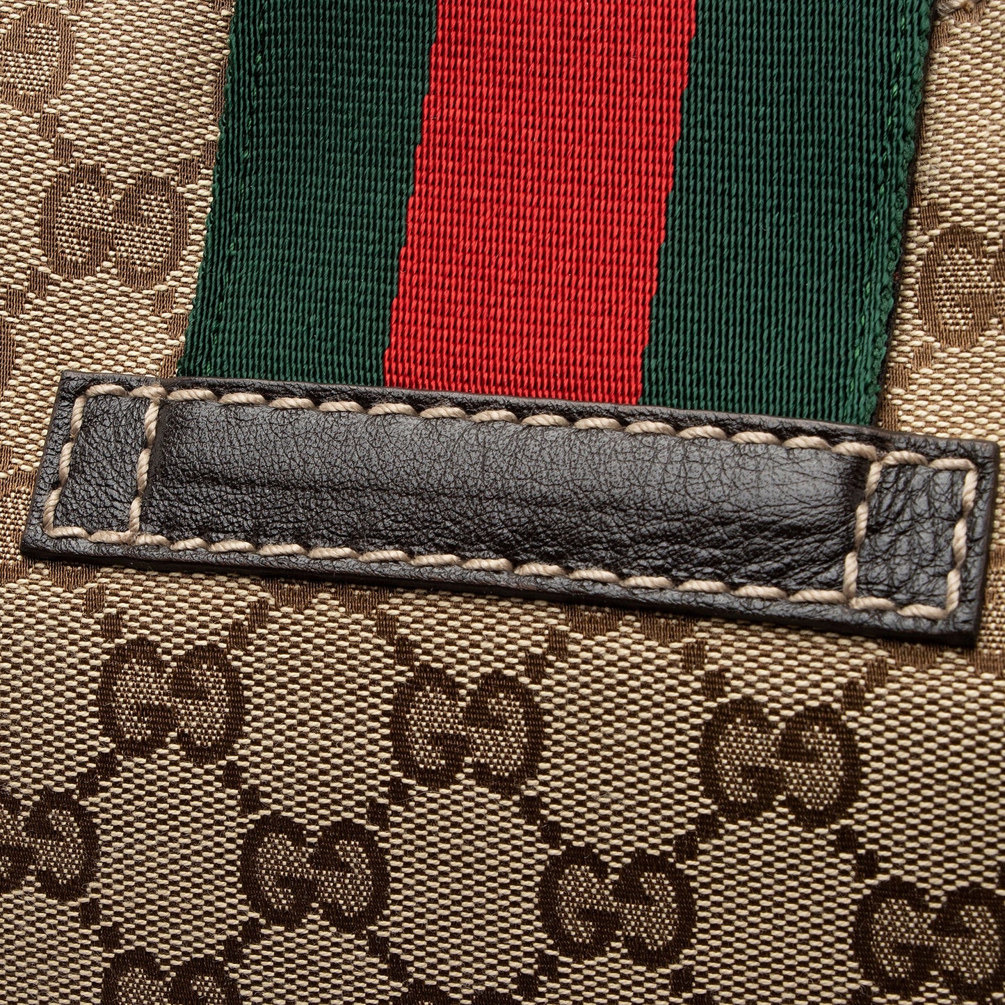 Gucci GG Canvas New Ladies Web Small Tote (SHF-eiujZp)