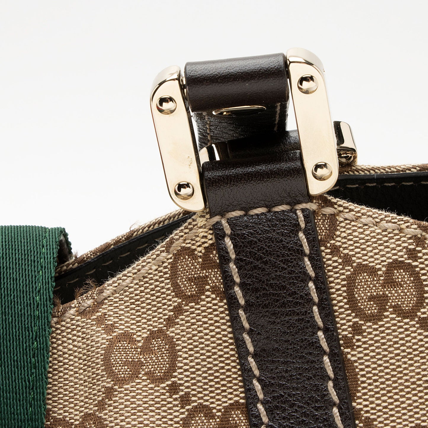 Gucci GG Canvas New Ladies Web Small Tote (SHF-eiujZp)