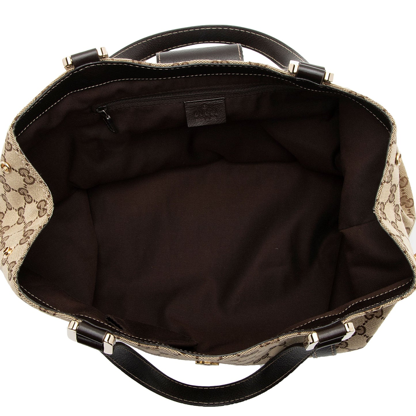 Gucci GG Canvas New Ladies Web Small Tote (SHF-eiujZp)