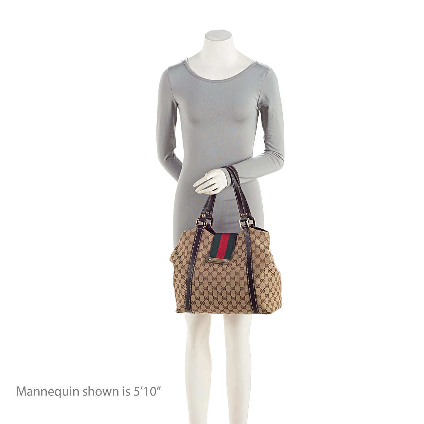 Gucci GG Canvas New Ladies Web Small Tote (SHF-eiujZp)