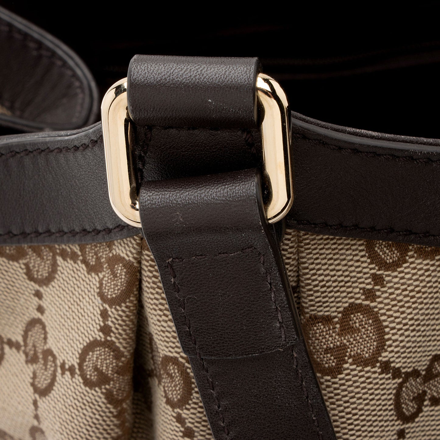 Gucci GG Canvas Pleated Medium Tote