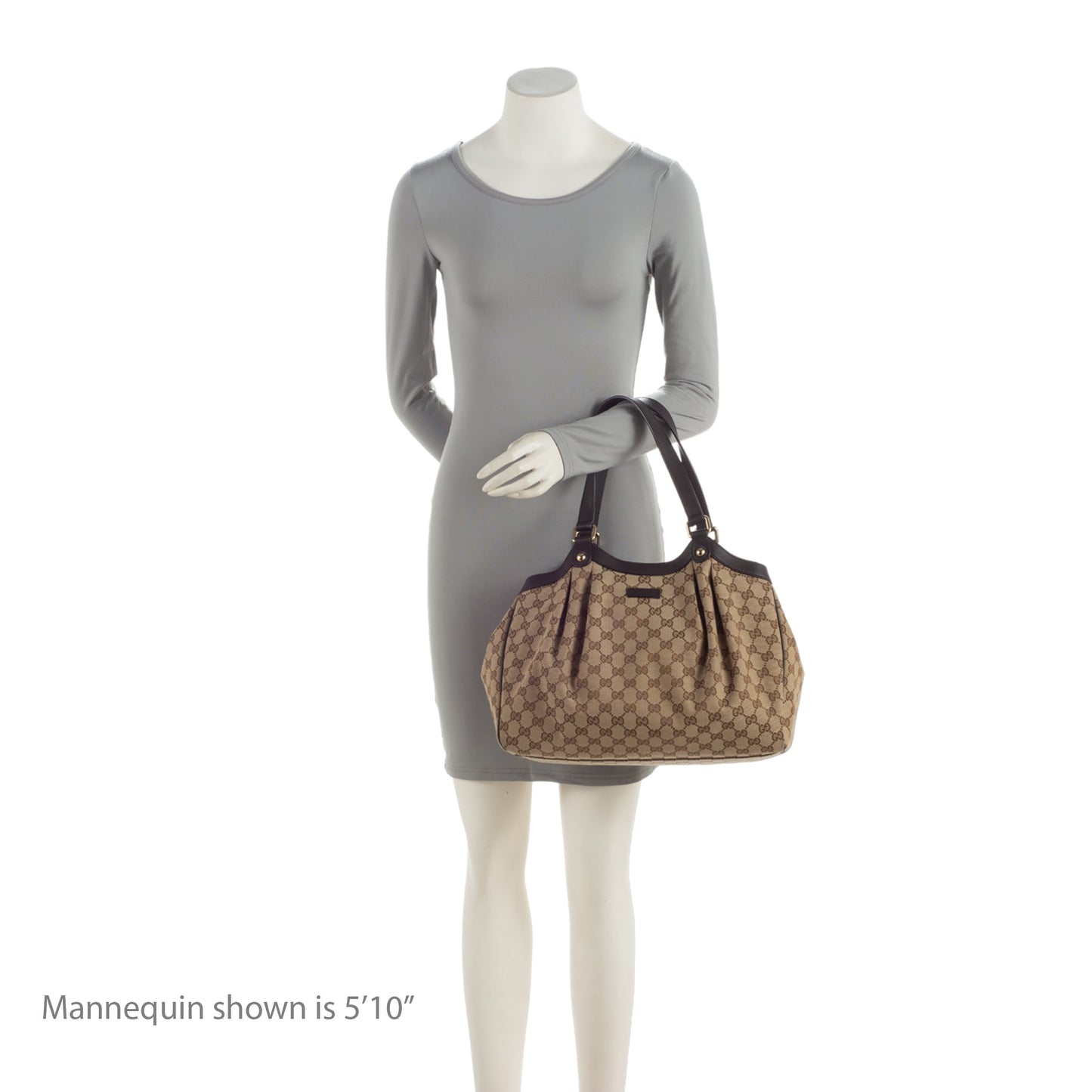 Gucci GG Canvas Pleated Medium Tote