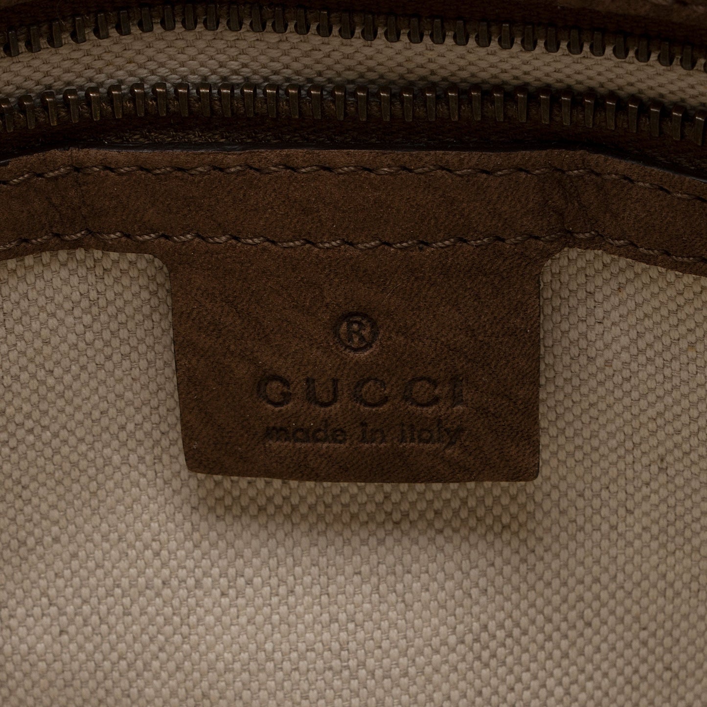 Gucci GG Canvas Suede Running Medium Hobo (SHF-FV9sin)
