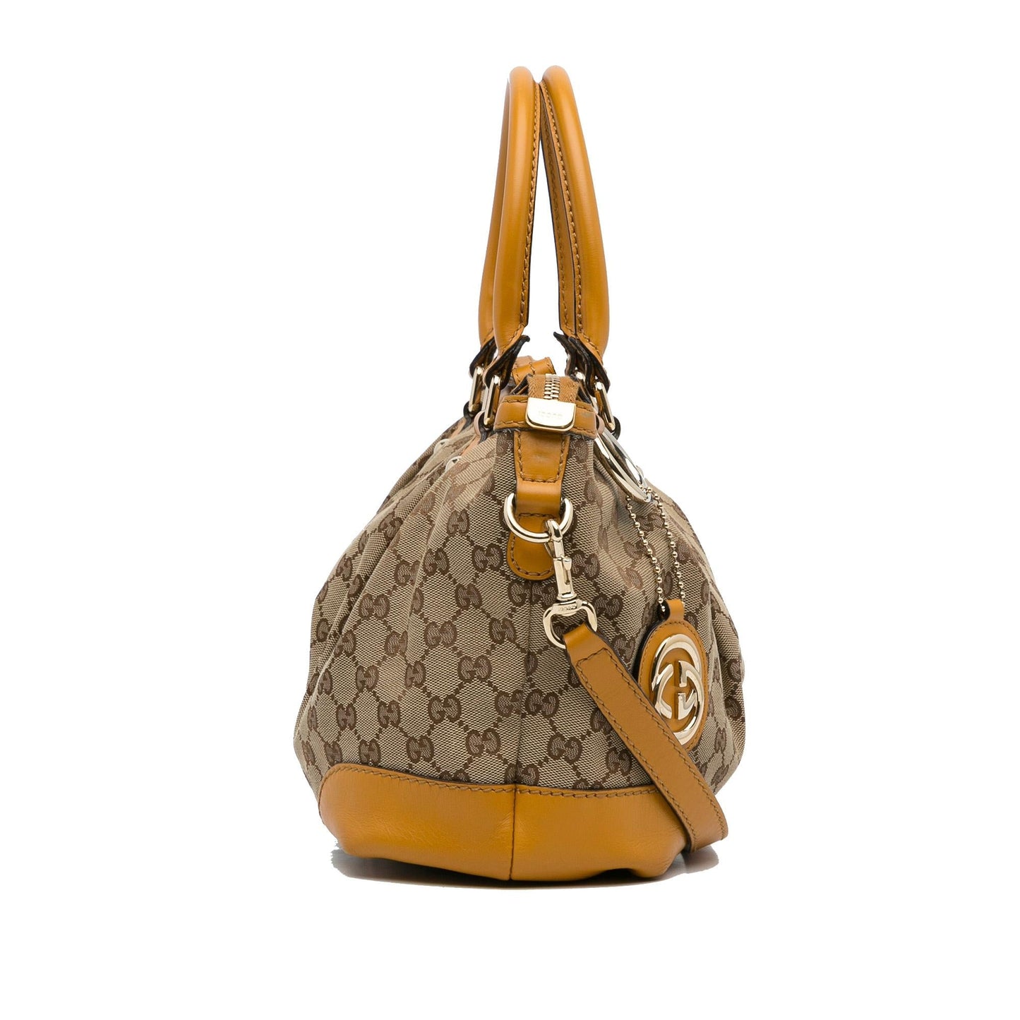 Gucci GG Canvas Sukey Satchel (SHG-yf9JaJ)