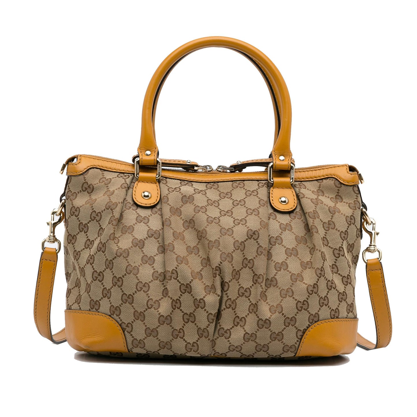 Gucci GG Canvas Sukey Satchel (SHG-yf9JaJ)