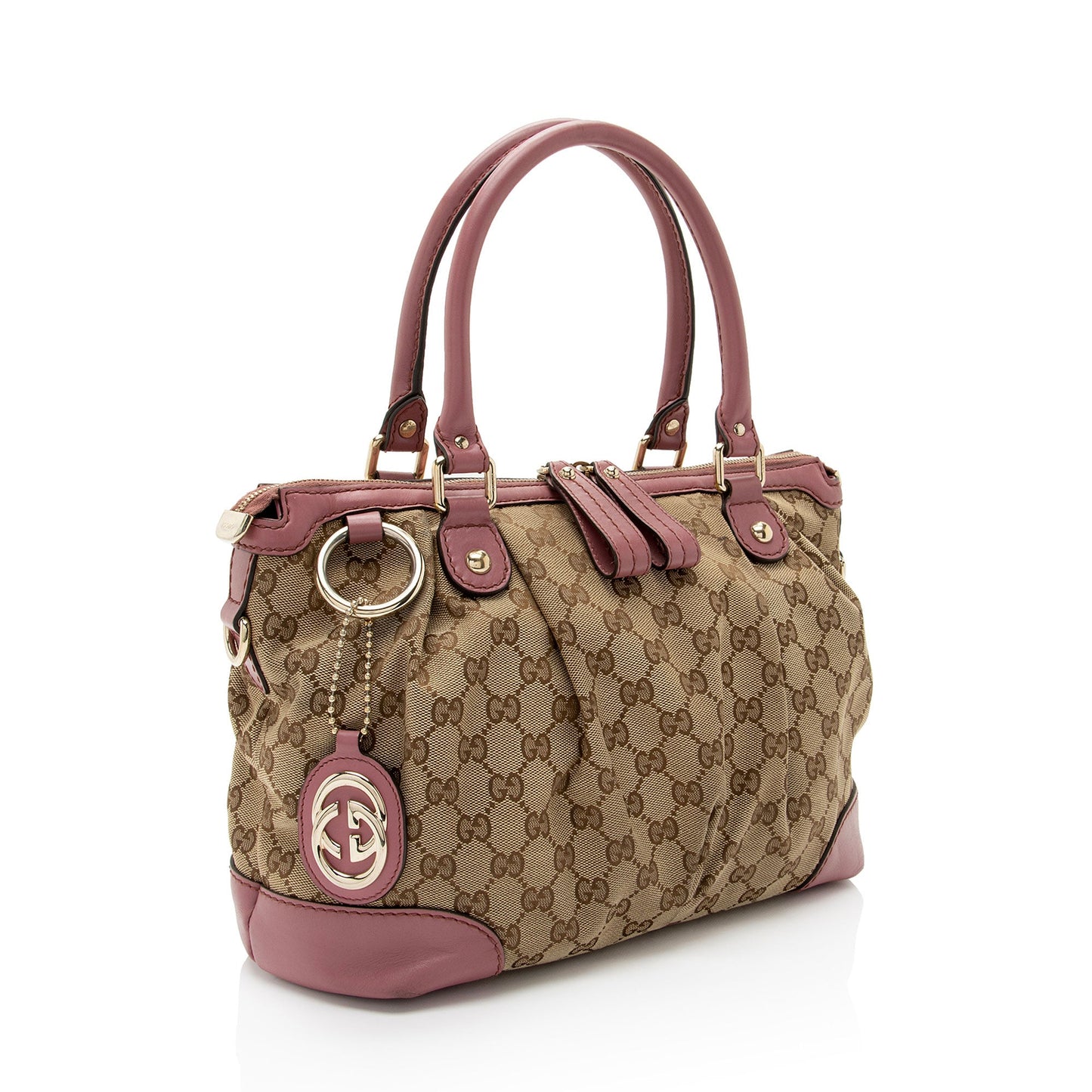 Gucci GG Canvas Sukey Medium Satchel (SHF-pOZTUq)