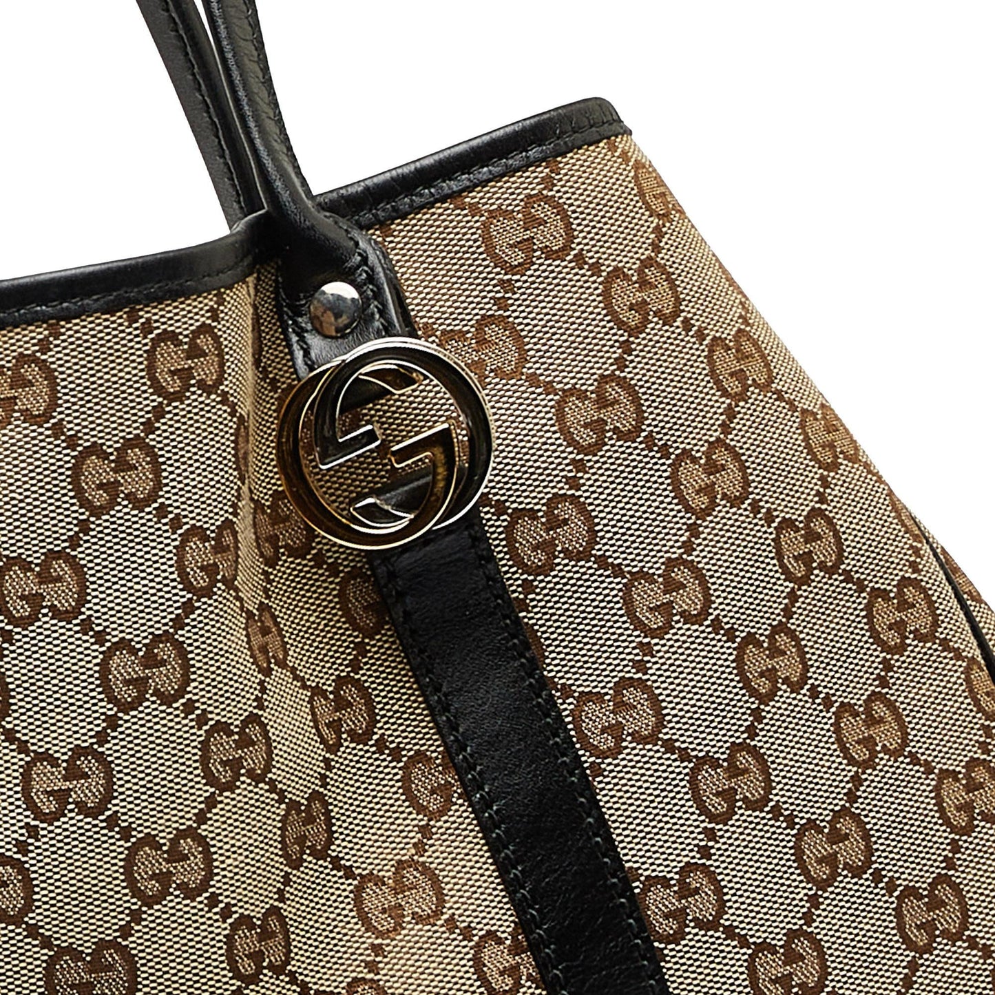 Gucci GG Canvas Twins Tote (SHG-PAjHq3)