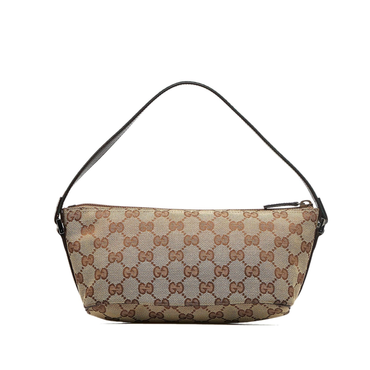 Gucci GG Canvas Web Boat Baguette (SHG-9aJiNR)