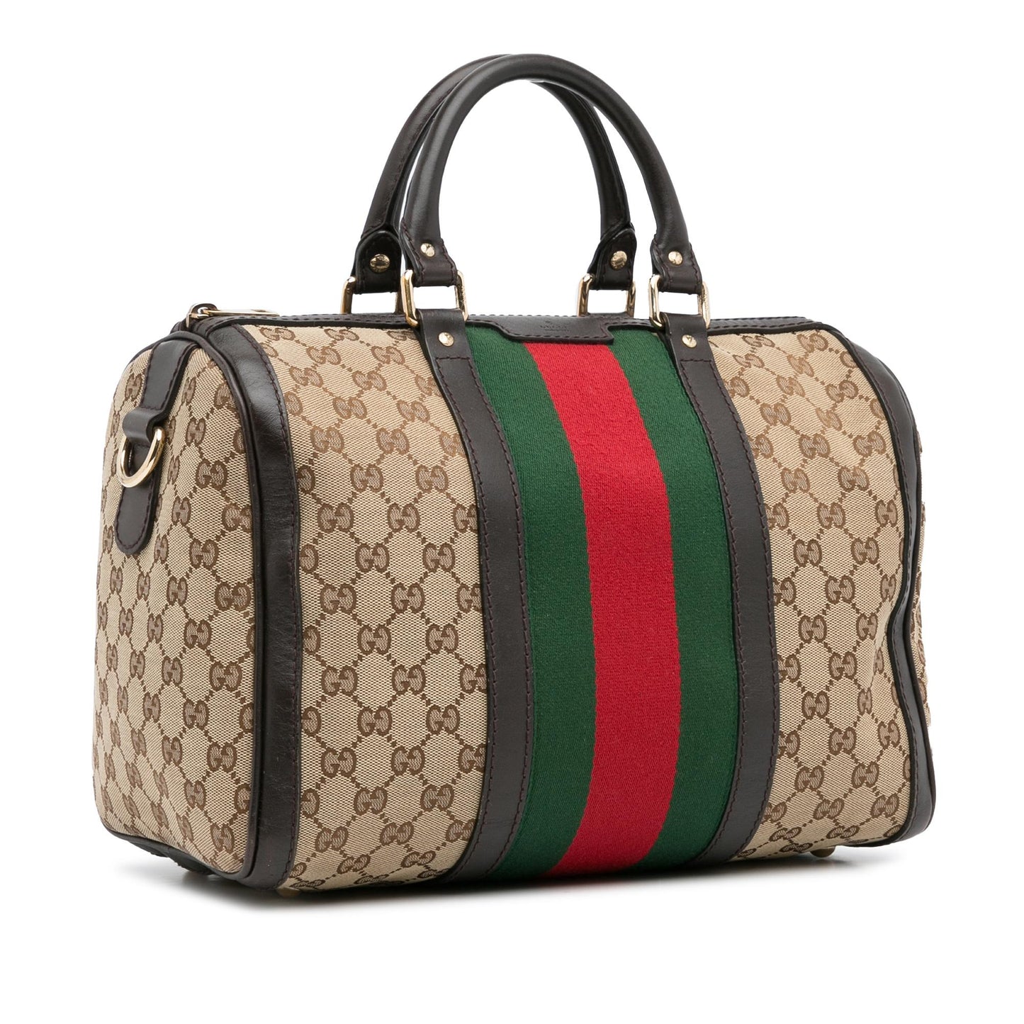 Gucci GG Canvas Web Joy Boston (SHG-N7r8cM)
