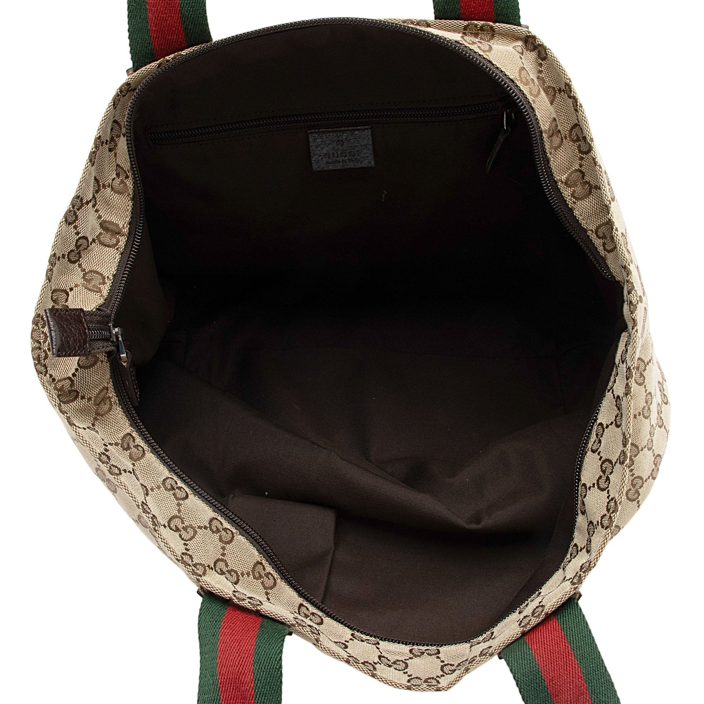 Gucci GG Canvas Web Large Tote (SHF-oTyQoP)