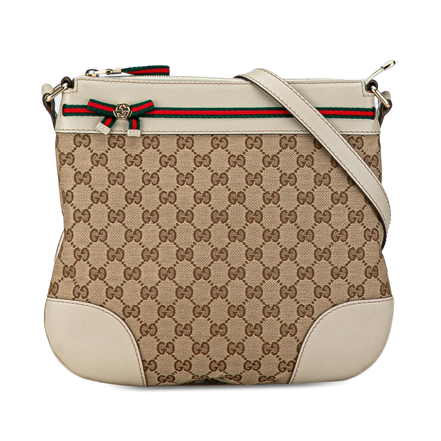 Gucci GG Canvas Web Mayfair Crossbody (SHG-Z9RL30)