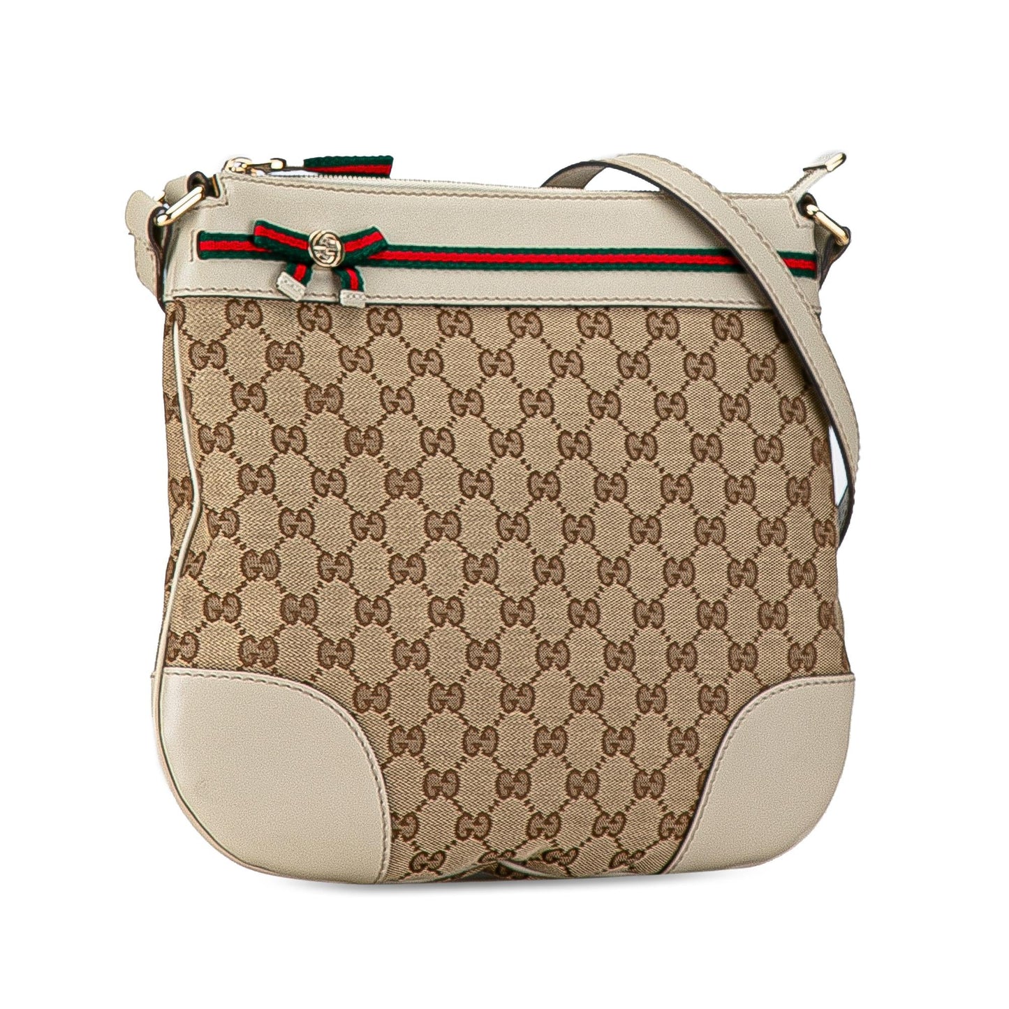 Gucci GG Canvas Web Mayfair Crossbody (SHG-Z9RL30)