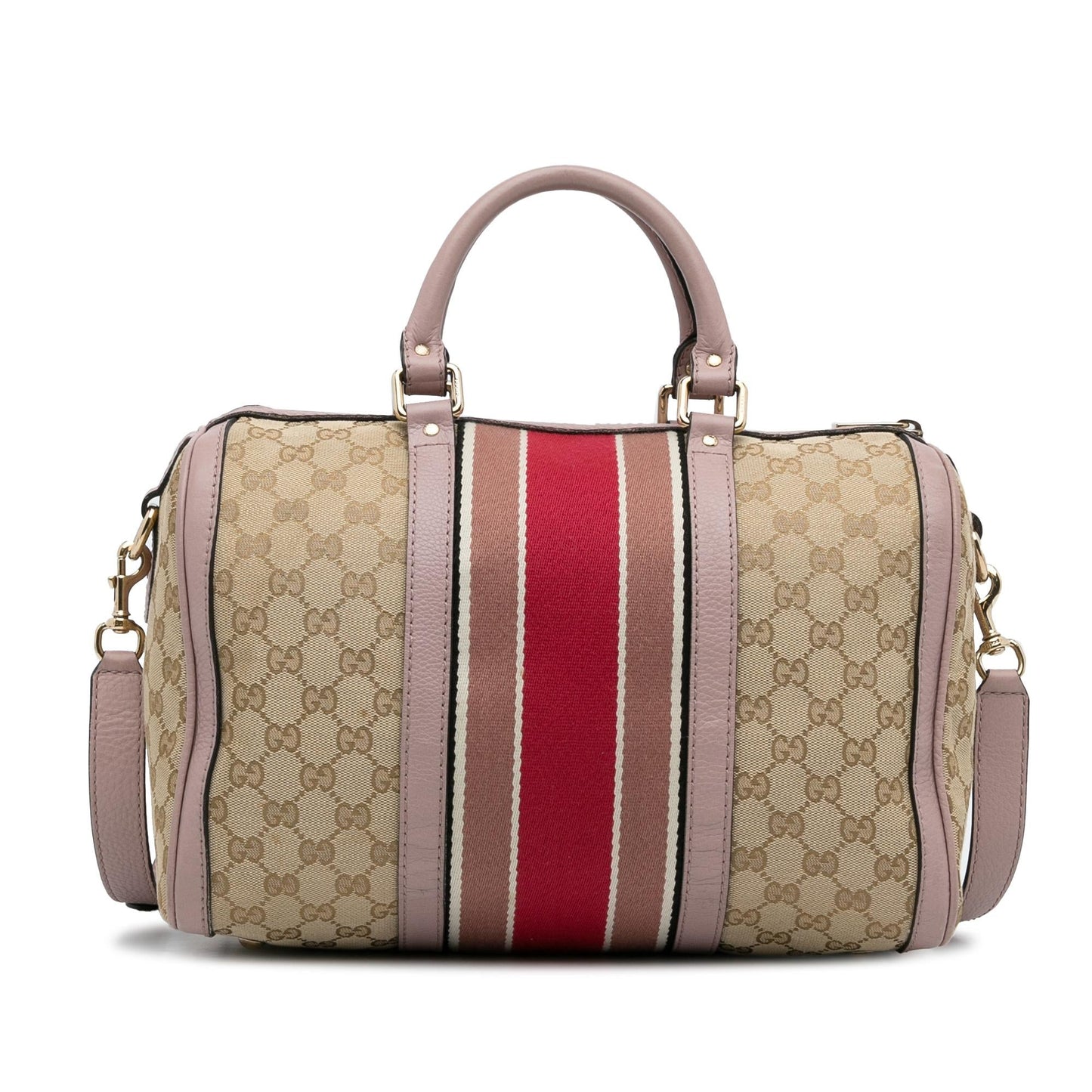 Gucci GG Canvas Web Satchel (SHG-rLK8bR)