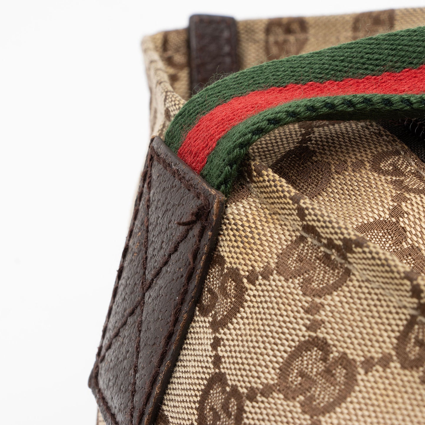 Gucci GG Canvas Web Small Tote (SHF-zJSZ0v)
