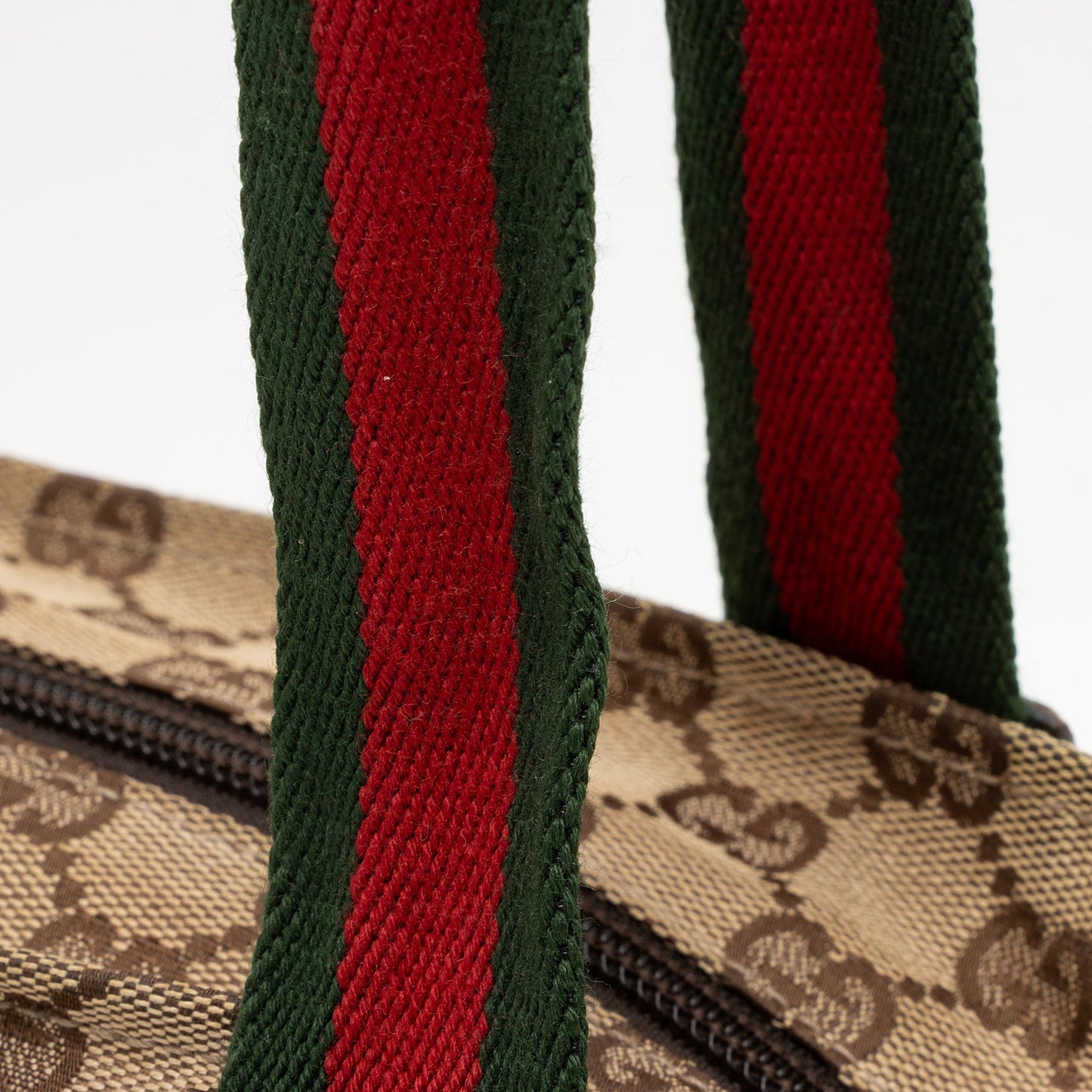 Gucci GG Canvas Web Small Tote (SHF-zJSZ0v)