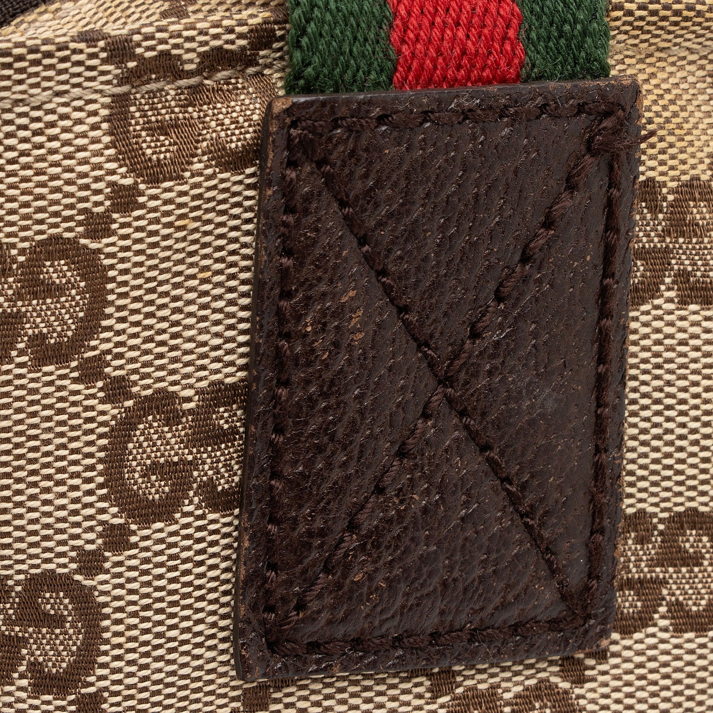 Gucci GG Canvas Web Small Tote (SHF-zJSZ0v)