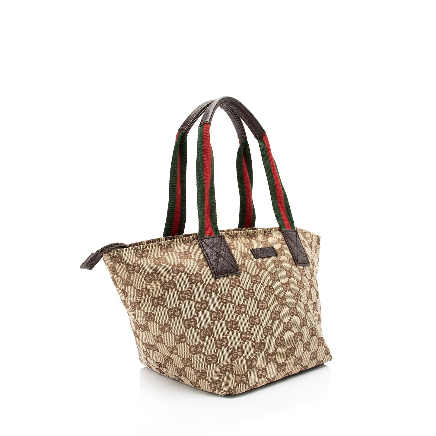 Gucci GG Canvas Web Small Tote (SHF-zJSZ0v)