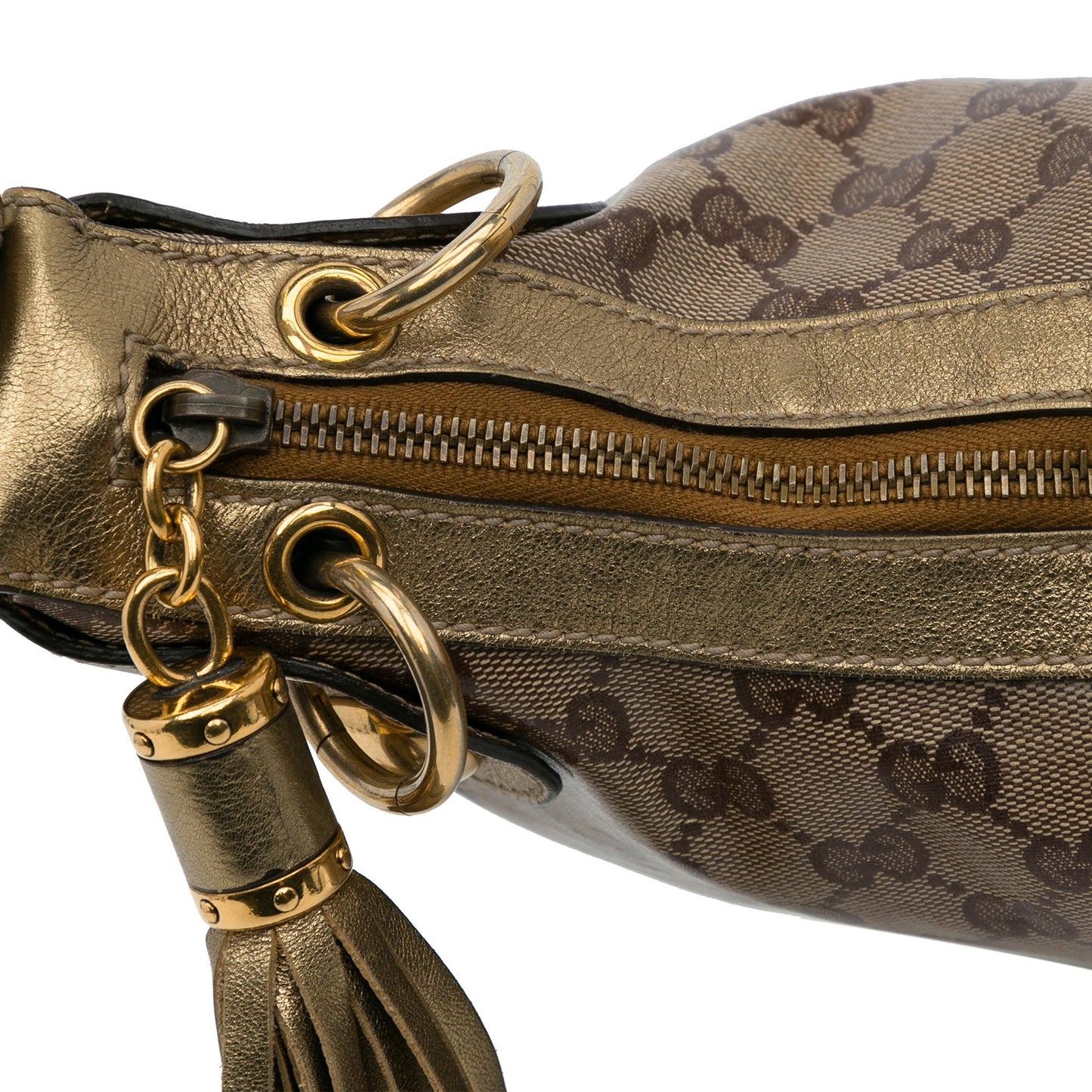 Gucci GG Crystal Babouska Heart Hobo Bag (SHG-BNv9aZ)