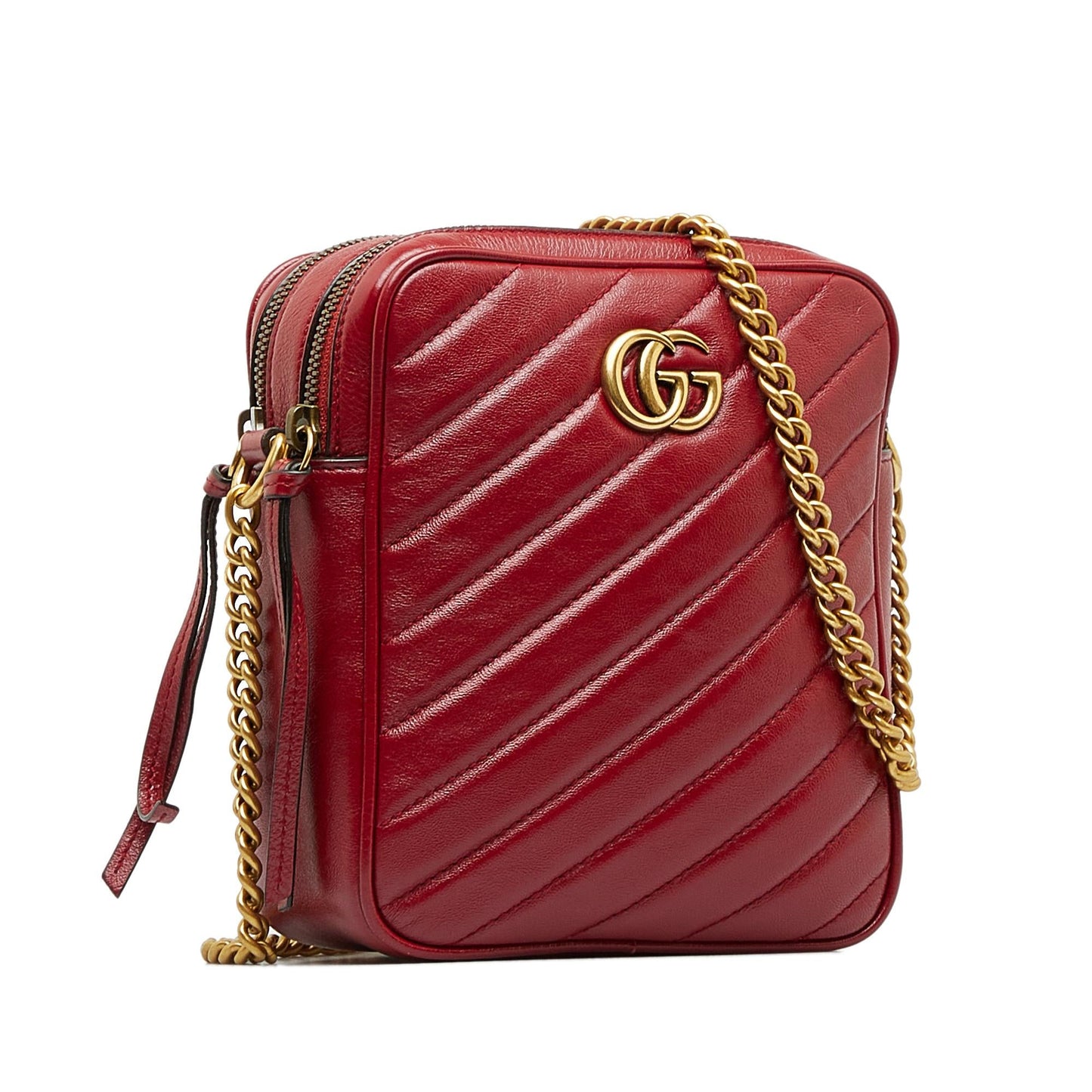Gucci GG Marmont Double Zip Camera Bag (SHG-mClmnU)