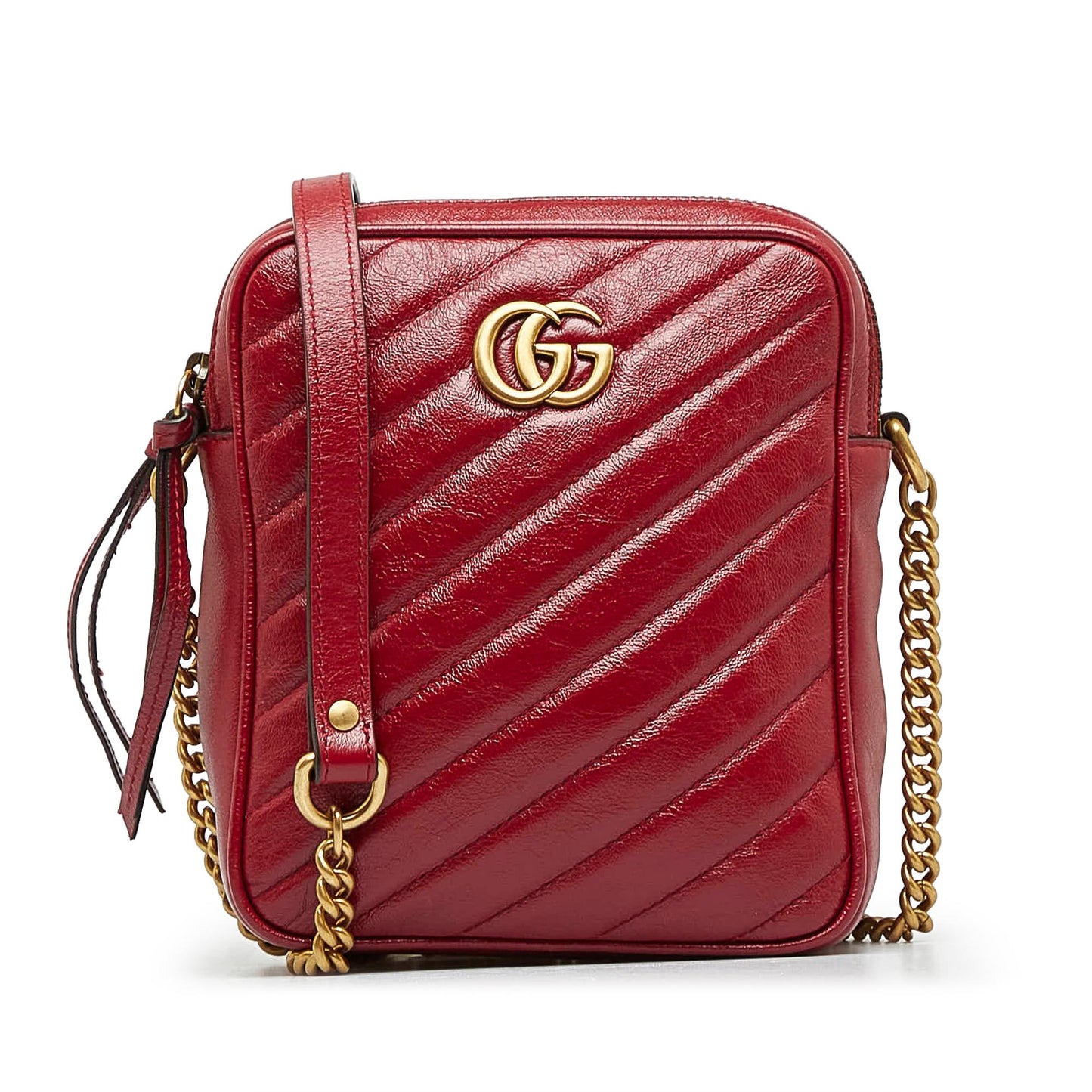 Gucci GG Marmont Double Zip Camera Bag (SHG-B9hwew)