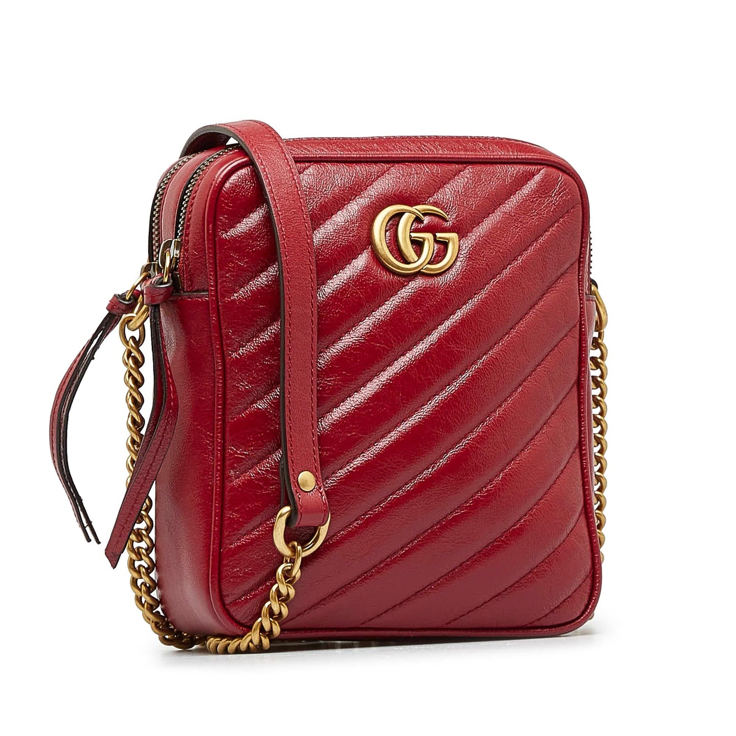 Gucci GG Marmont Double Zip Camera Bag (SHG-B9hwew)
