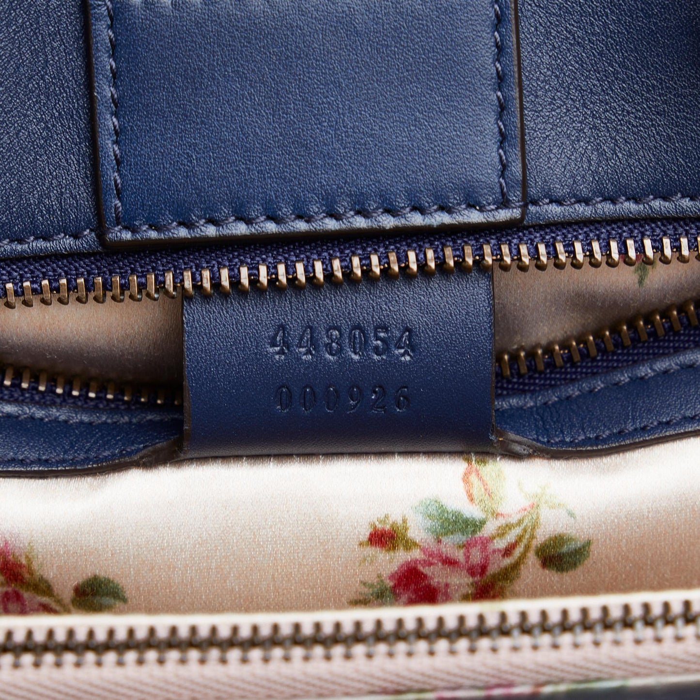 Gucci GG Marmont Flora Denim Satchel (SHG-dKHQjj)