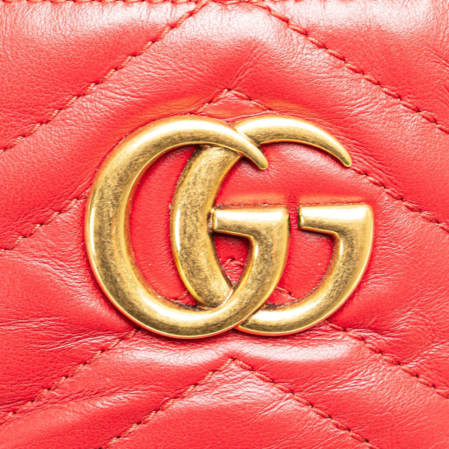 Gucci GG Marmont Round Matelasse Leather Backpack