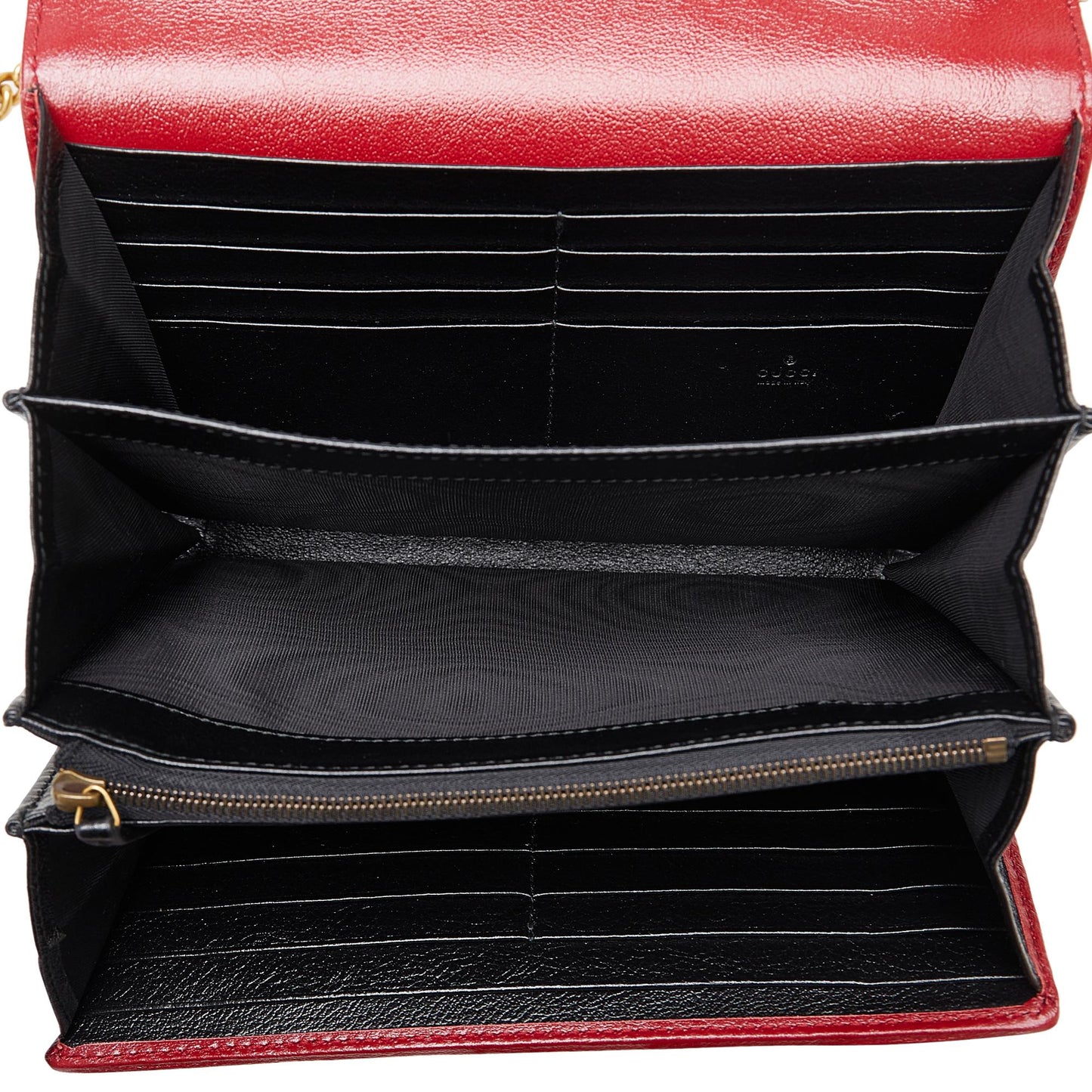 Gucci GG Marmont Torchon Wallet on Chain (SHG-uxeDm4)