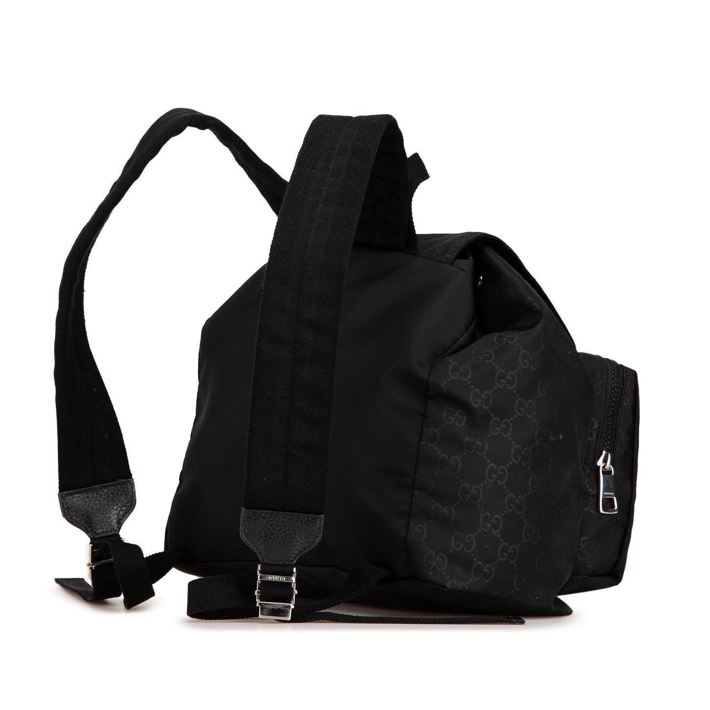 Gucci GG Nylon Double Front Pocket Backpack