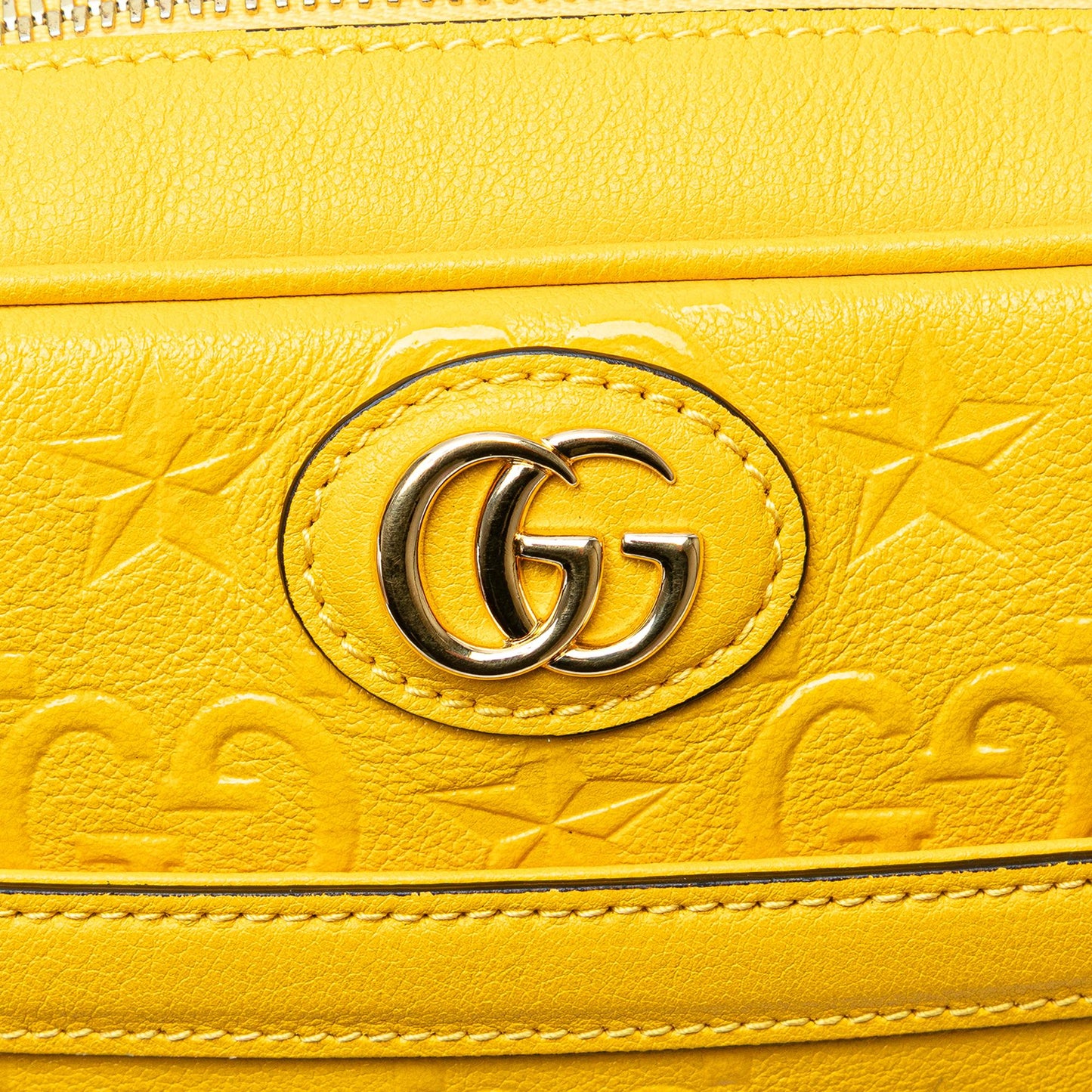 Gucci GG Star Embossed Leather Crossbody