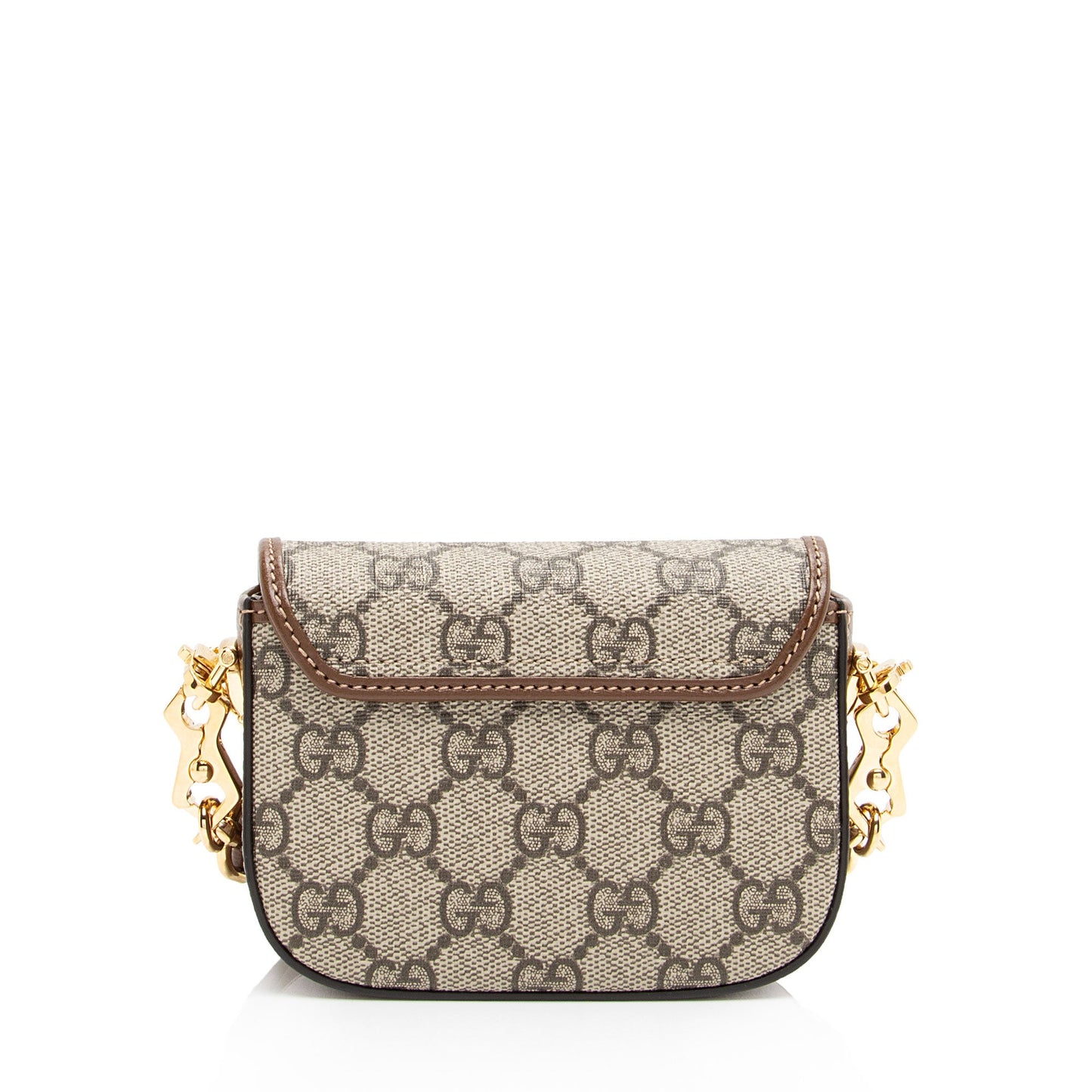 Gucci GG Supreme 1955 Horsebit Web Strap Wallet (SHF-XpjO67)