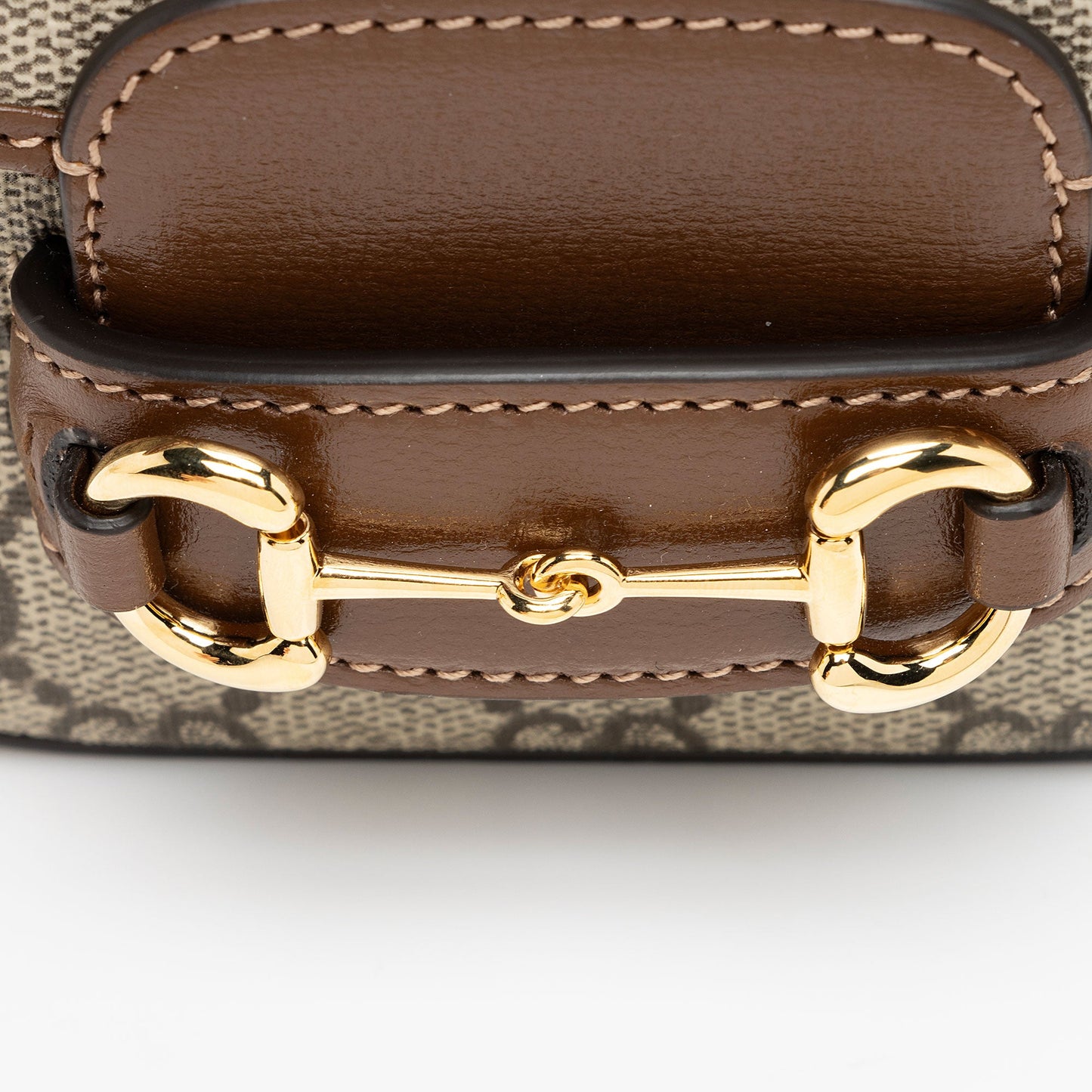 Gucci GG Supreme 1955 Horsebit Web Strap Wallet (SHF-XpjO67)