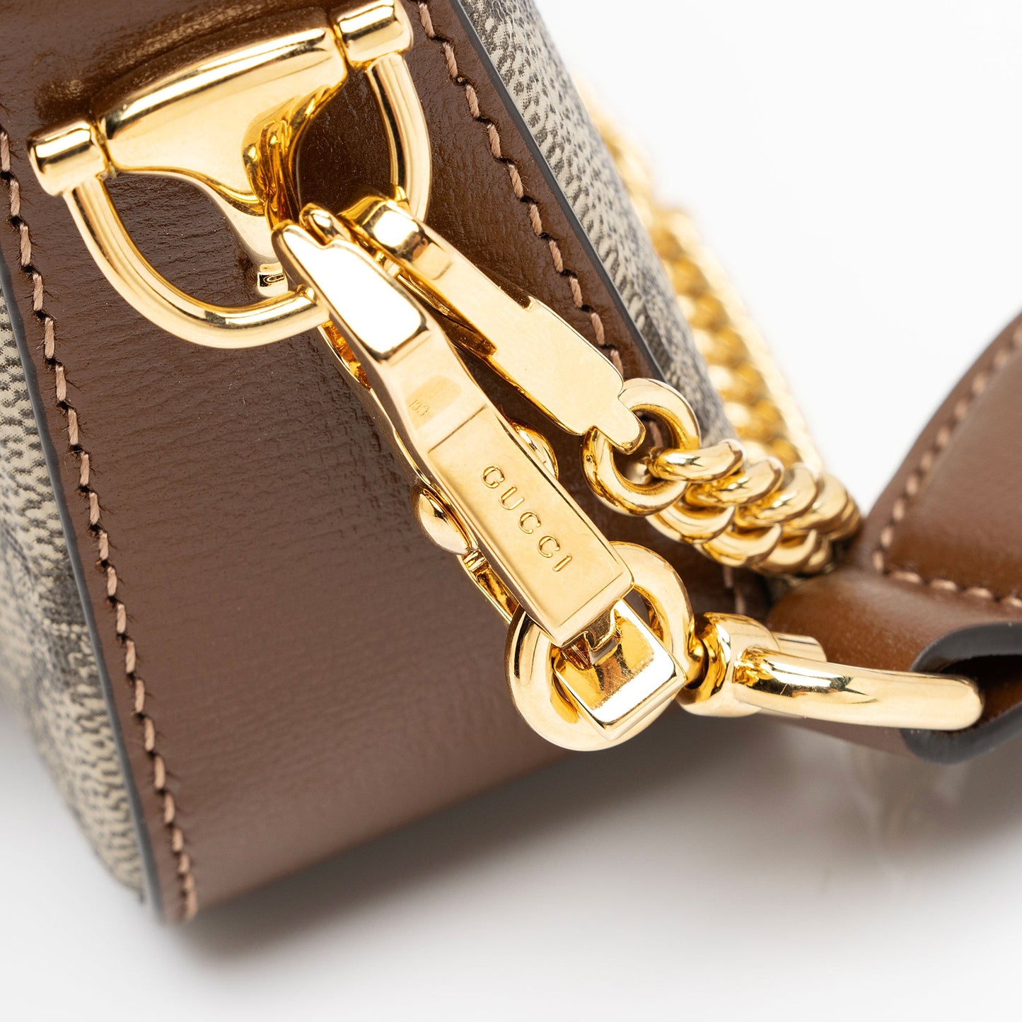 Gucci GG Supreme 1955 Horsebit Web Strap Wallet (SHF-XpjO67)
