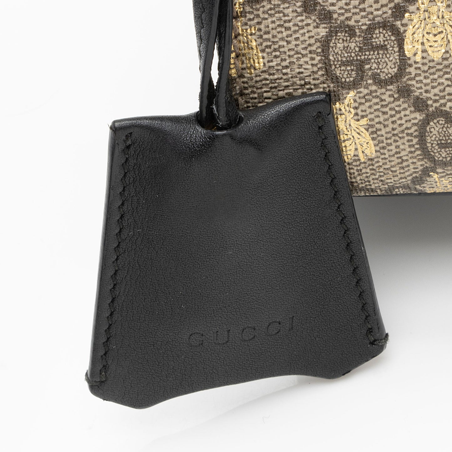 Gucci GG Supreme Bee Padlock Small Shoulder Bag (SHF-JaFqOf)
