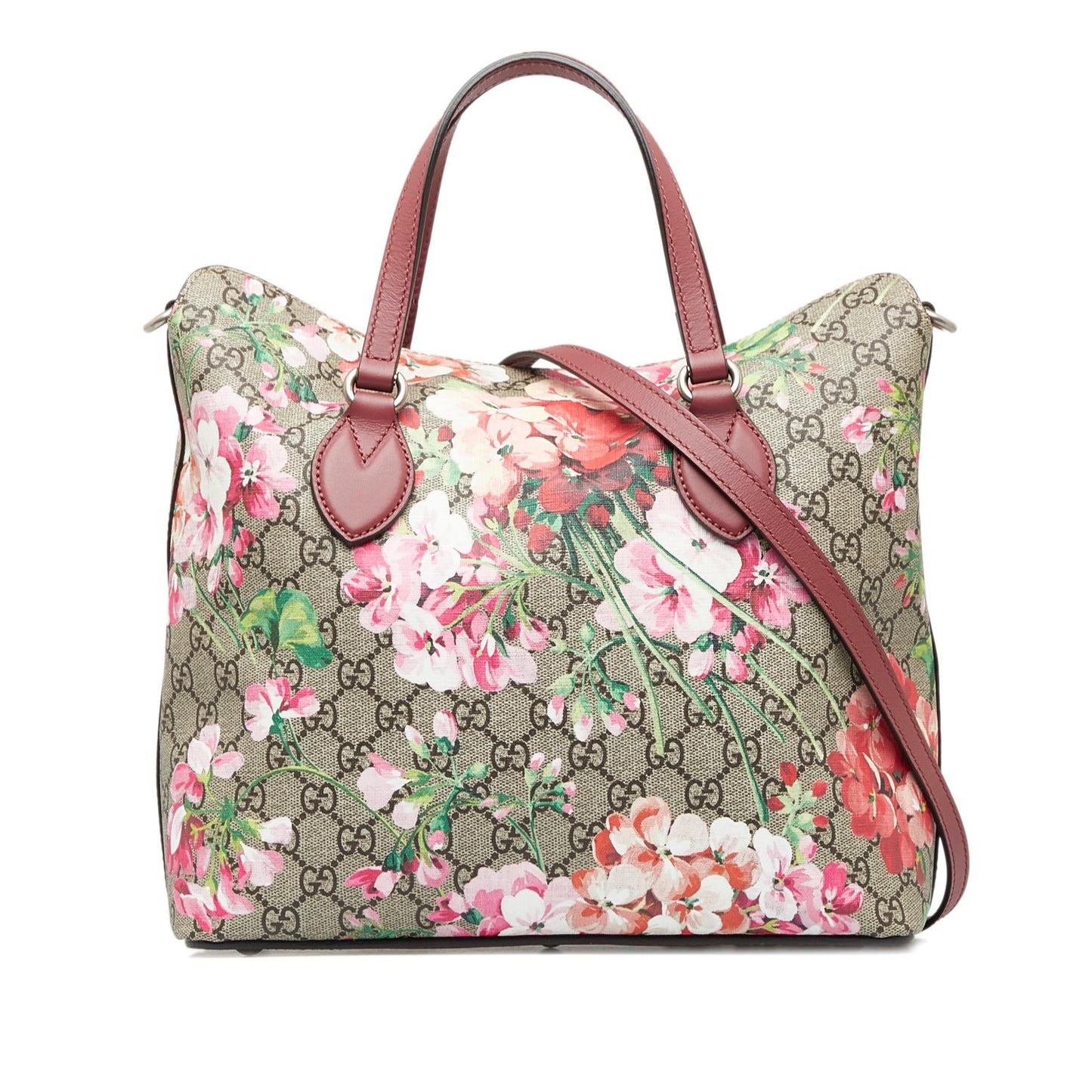 Gucci GG Supreme Blooms Satchel (SHG-dKOctA)