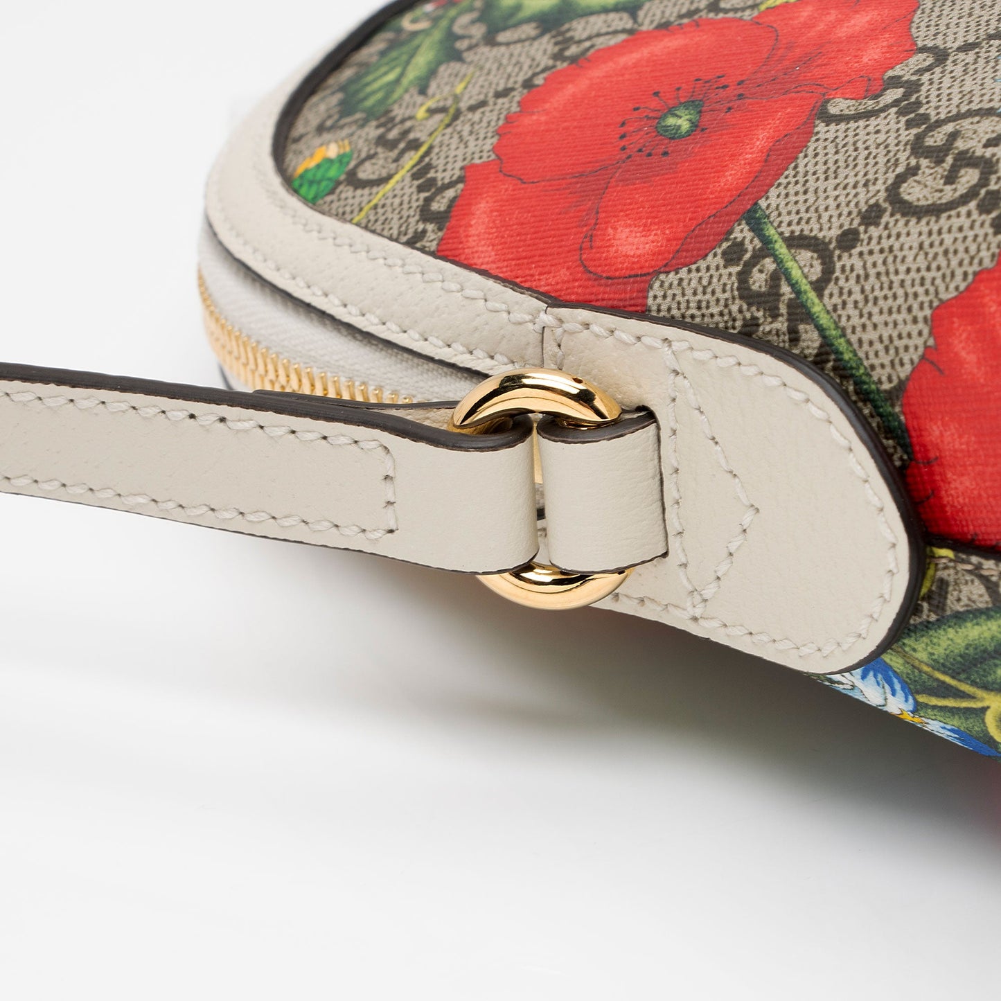 Gucci GG Supreme Flora Ophidia Dome Small Shoulder Bag (SHF-TpkXKT)
