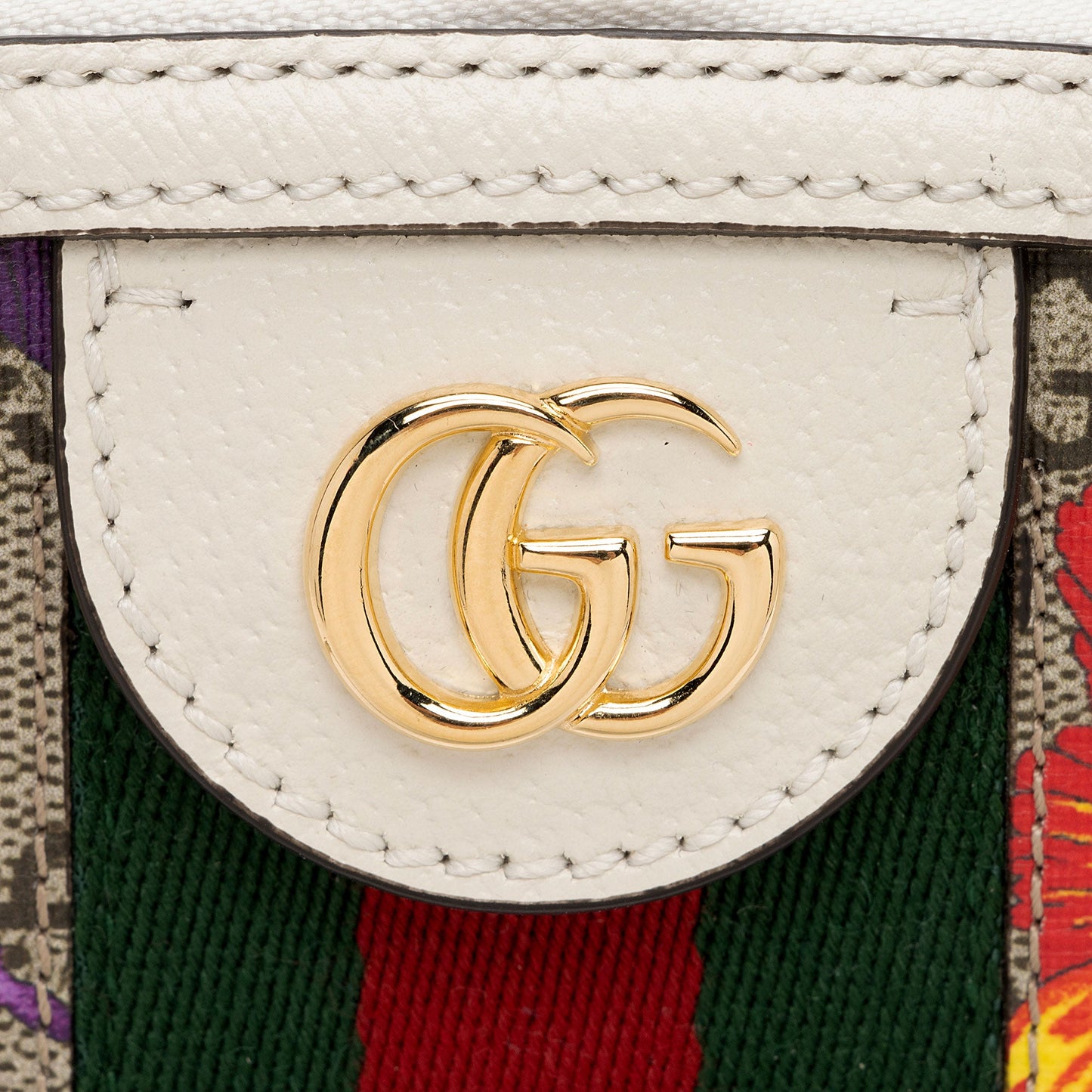 Gucci GG Supreme Flora Ophidia Dome Small Shoulder Bag (SHF-TpkXKT)