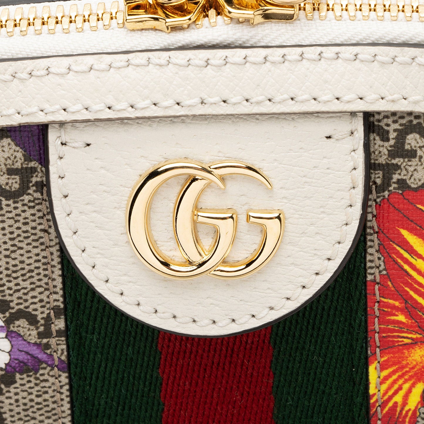 Gucci GG Supreme Flora Ophidia Dome Small Shoulder Bag (SHF-IgI7i4)