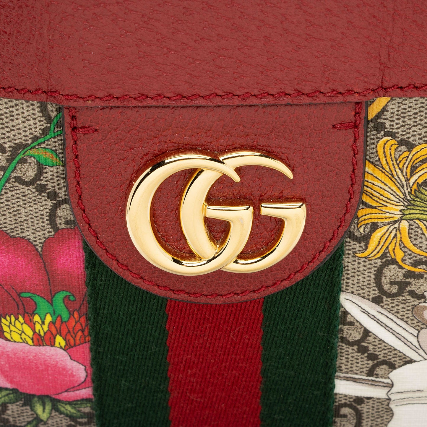 Gucci GG Supreme Flora Ophidia Medium Tote (SHF-aYucoZ)