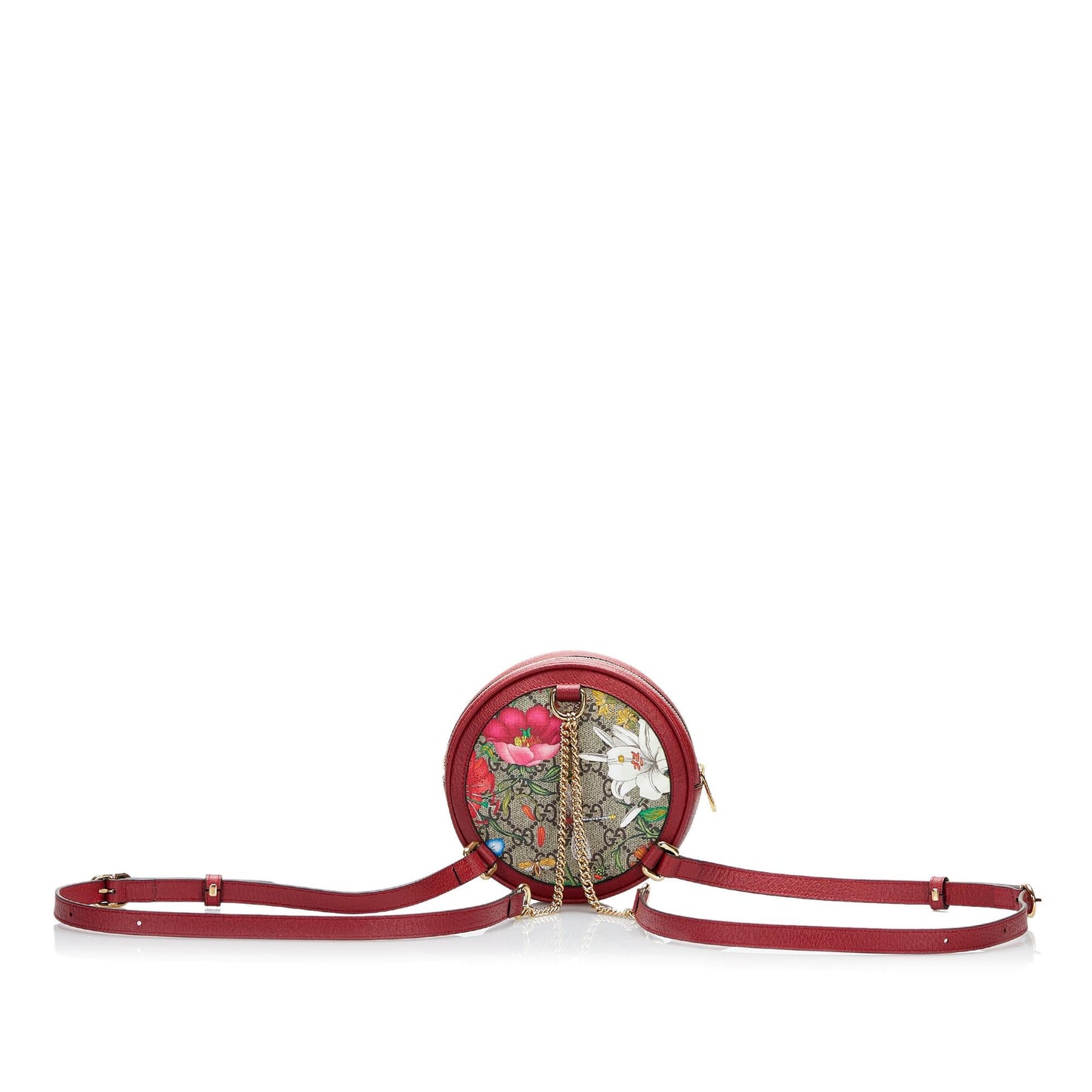Gucci GG Supreme Flora Ophidia Round Backpack (SHG-SA7zlW)