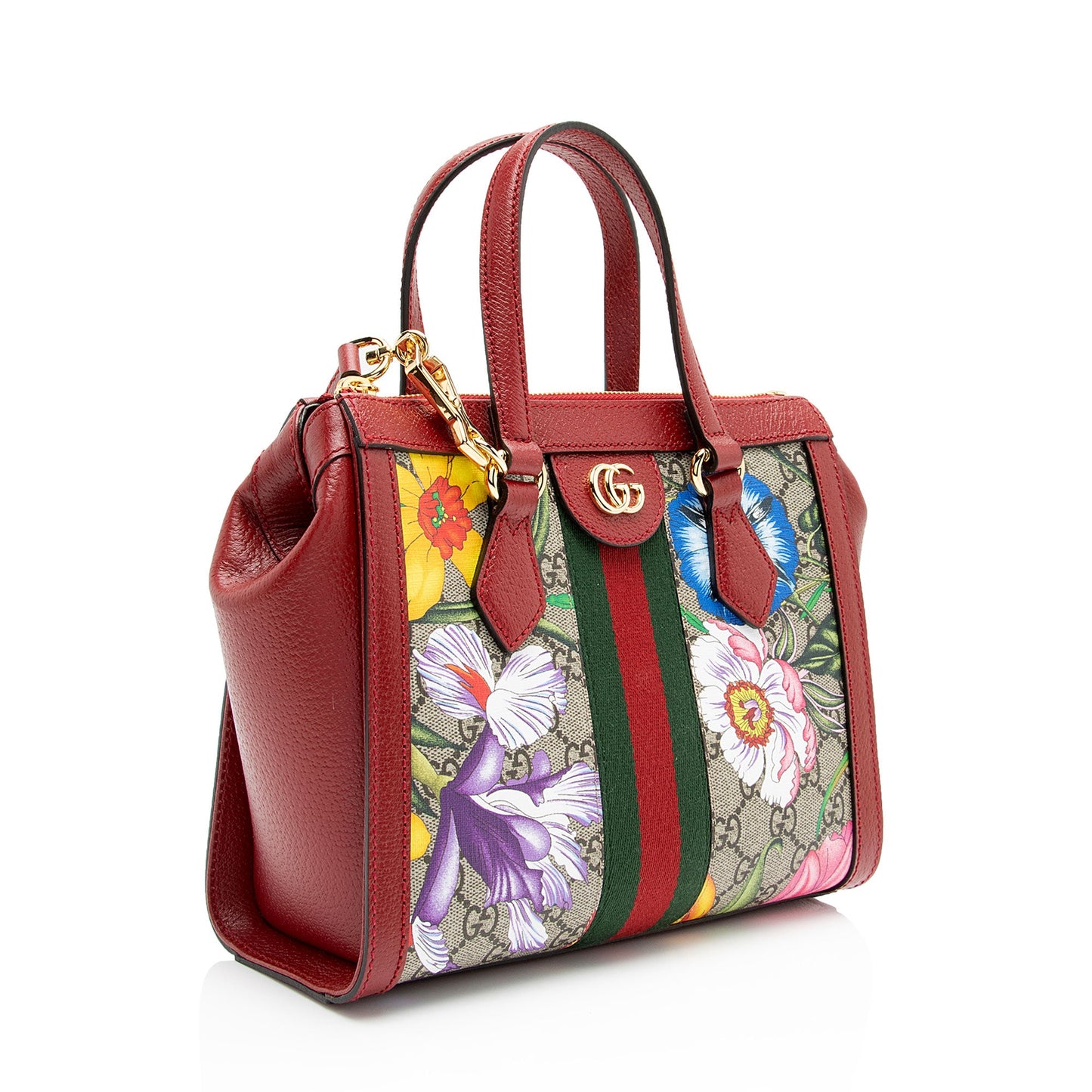 Gucci GG Supreme Flora Ophidia Small Tote (SHF-LuiJoi)
