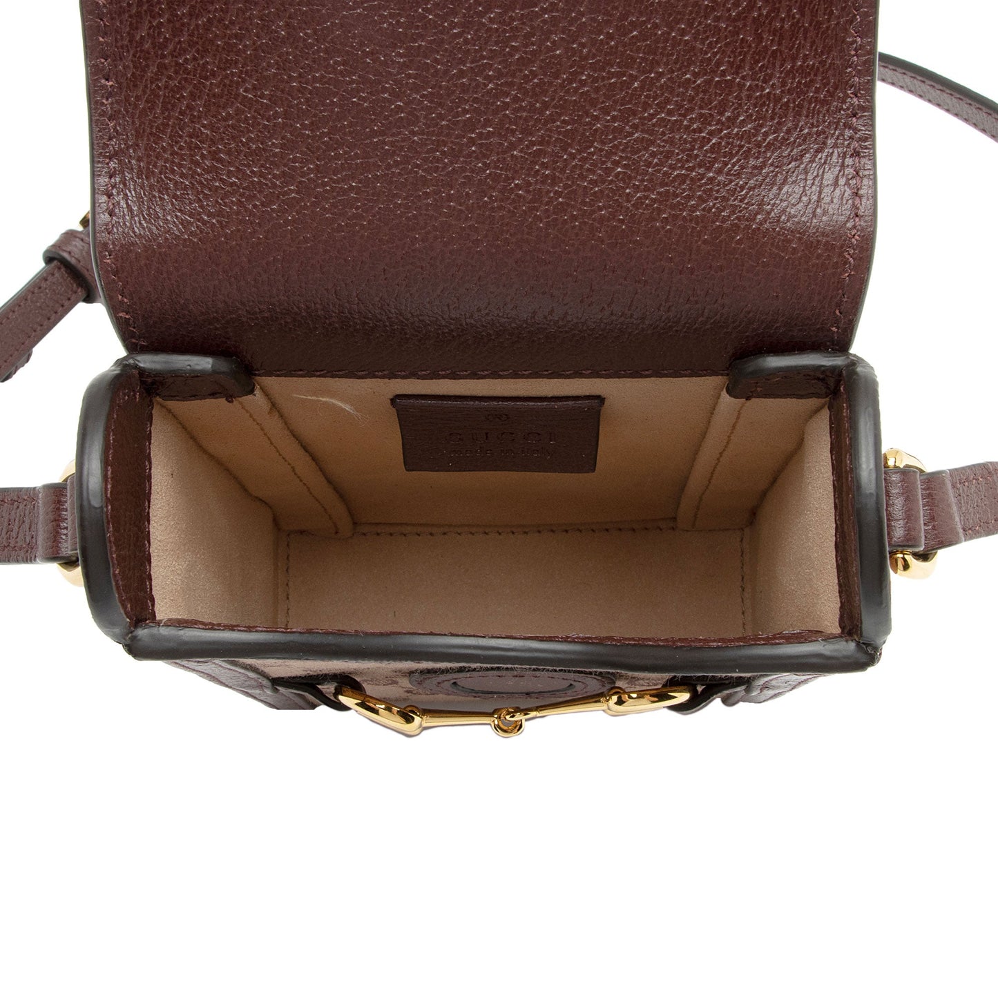 Gucci GG Supreme Horsebit 1955 Vertical Mini Shoulder Bag (SHF-bzUUtz)