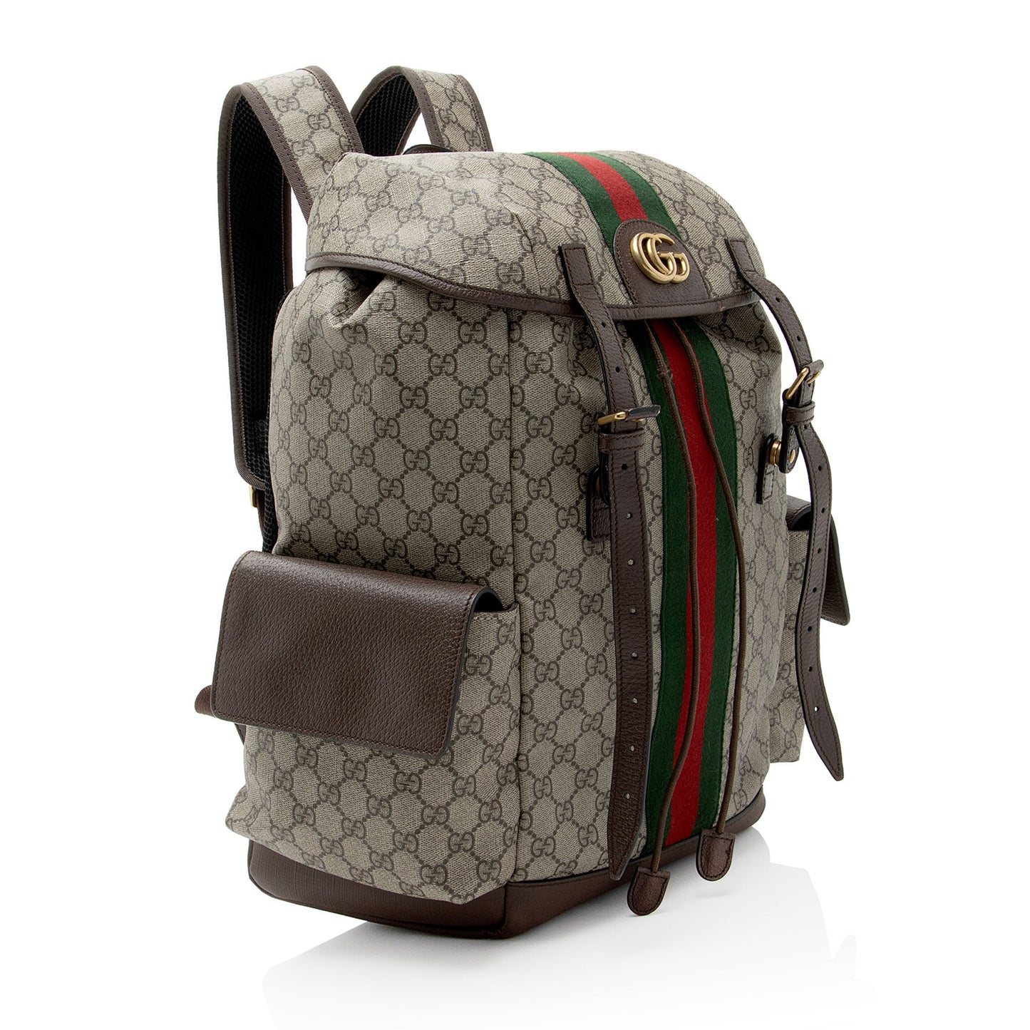Gucci GG Supreme Ophidia Medium Flap Backpack (SHF-zJBVt3)