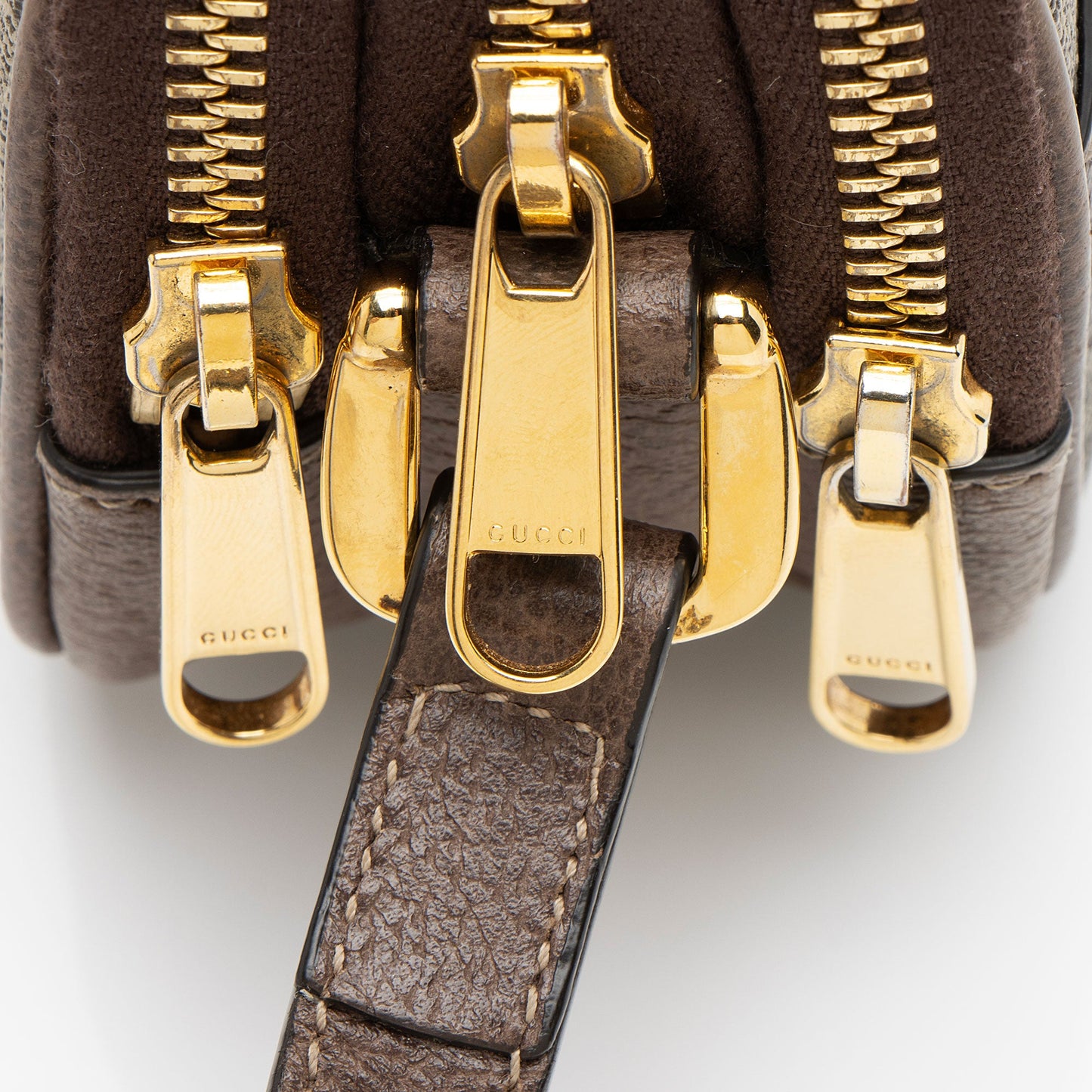 Gucci GG Supreme Ophidia Triple Zip Crossbody (SHF-Que4iF)