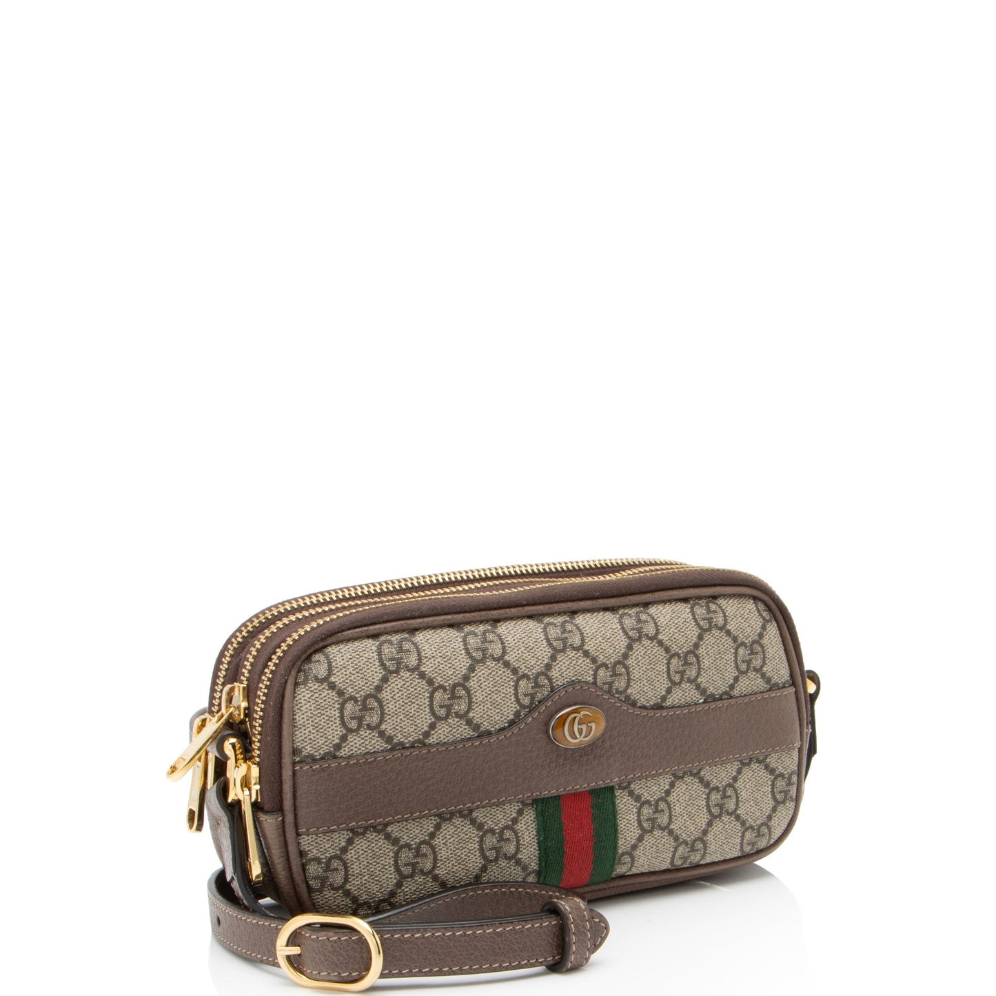 Gucci GG Supreme Ophidia Triple Zip Crossbody (SHF-Que4iF)